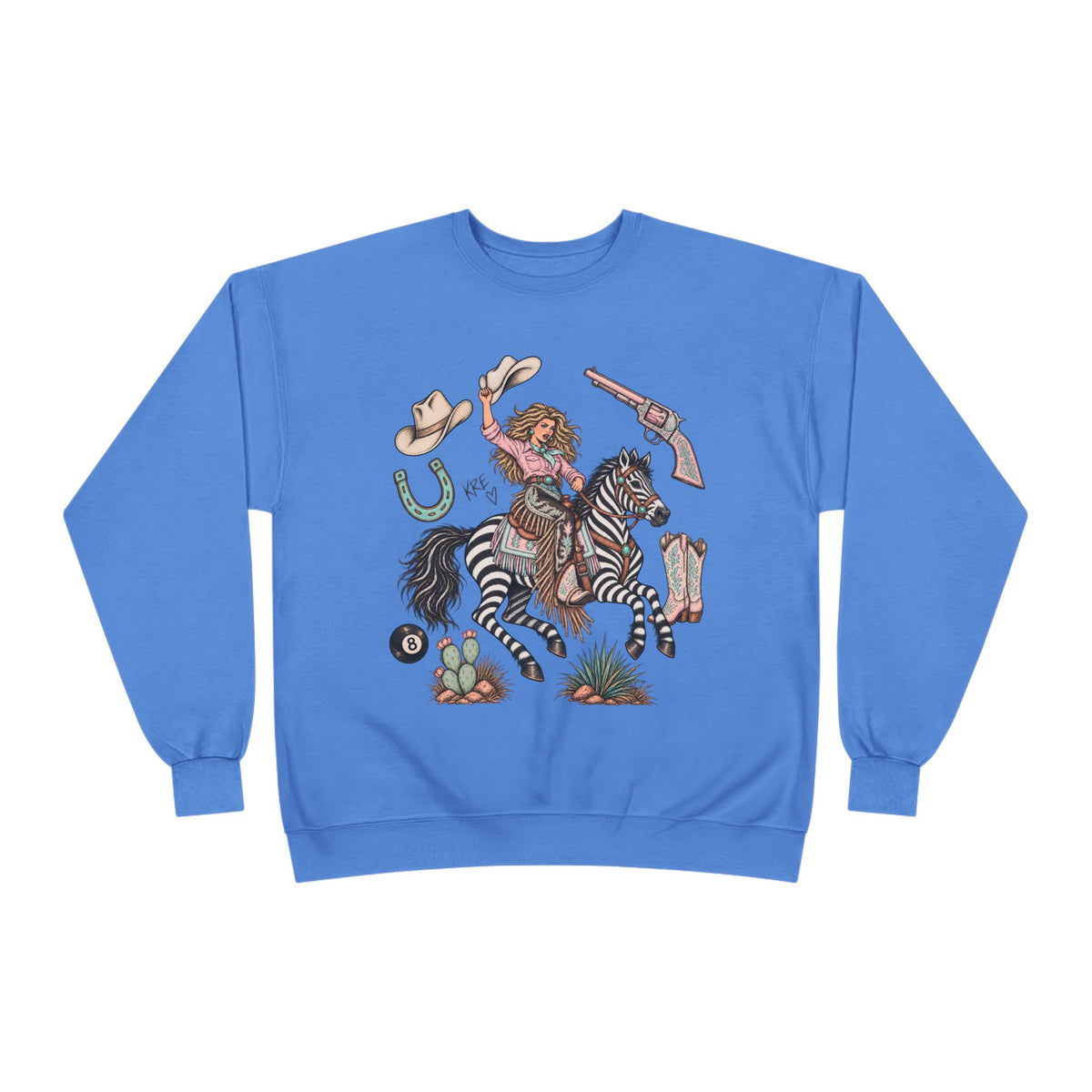 Zebra girl crewneck