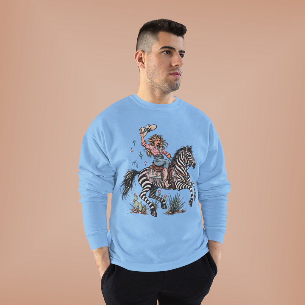 Desert zebra crewneck