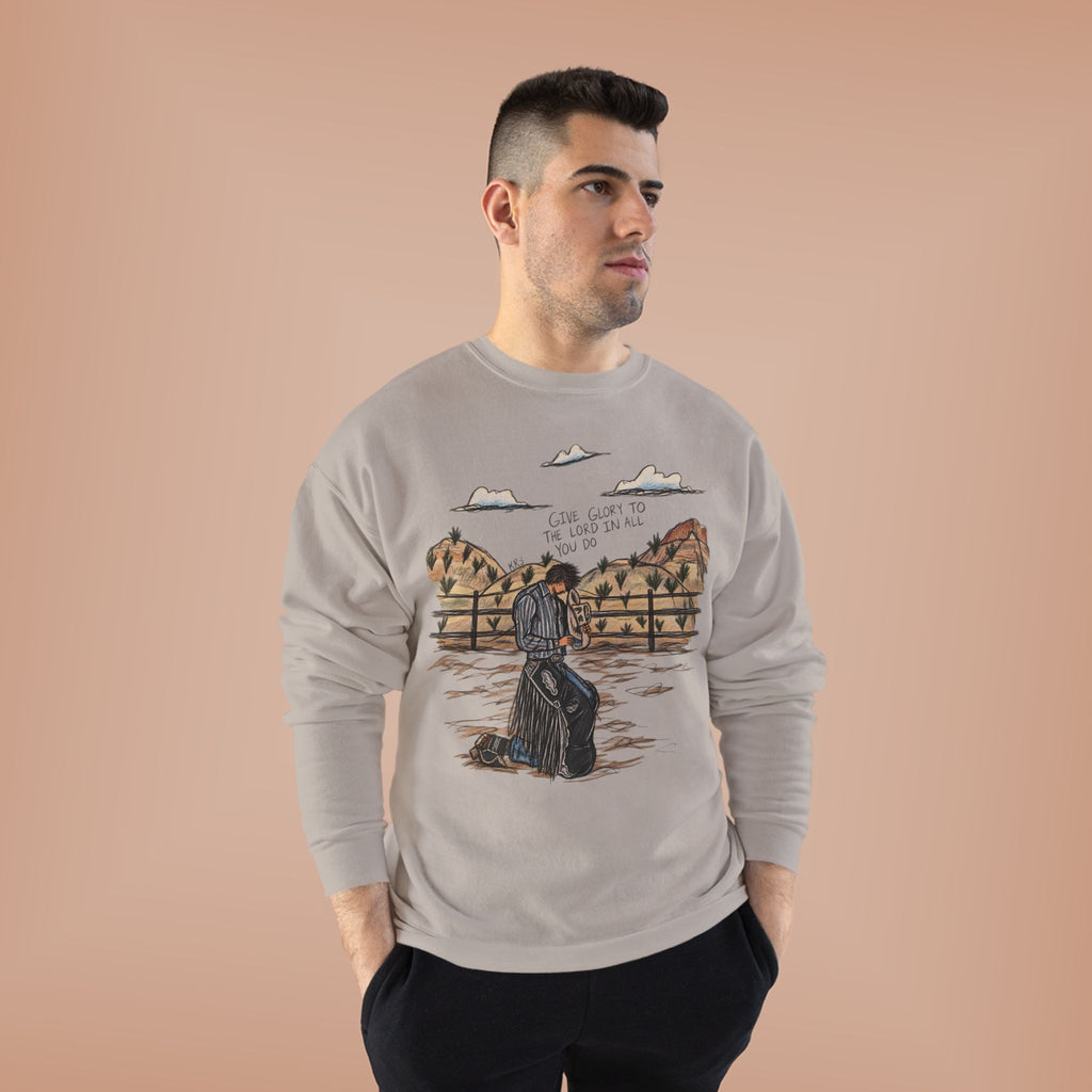 Give glory to the Lord crewneck