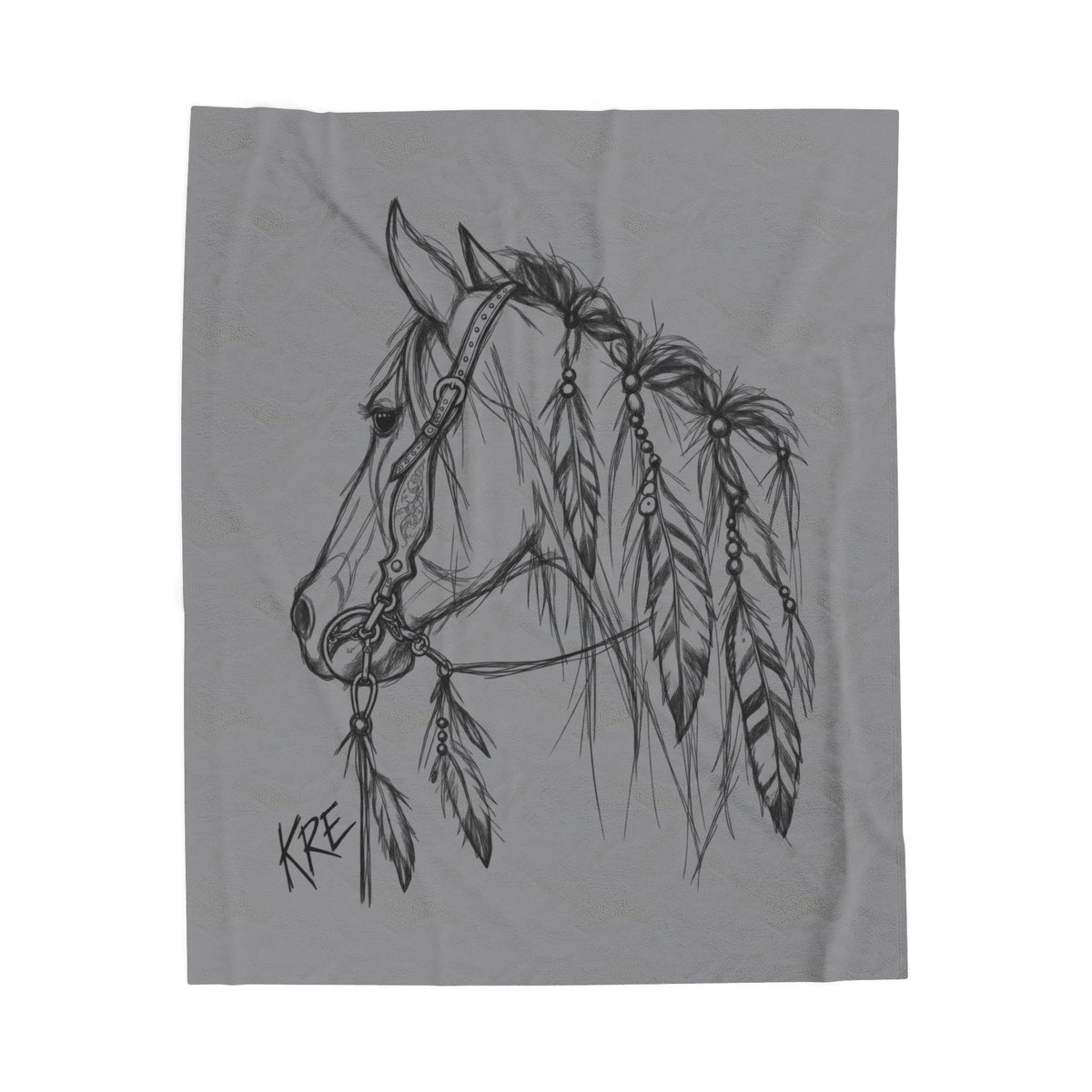Horses mane plush blanket