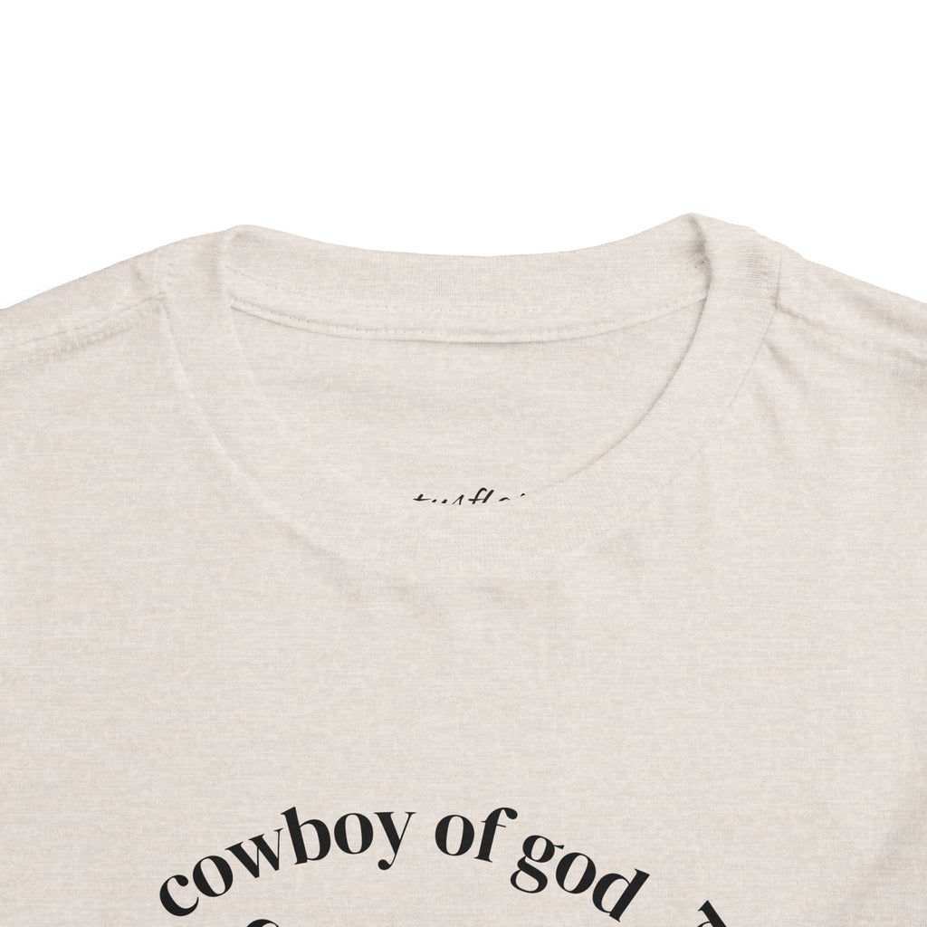Cowboy of god Toddler Short Sleeve Tee