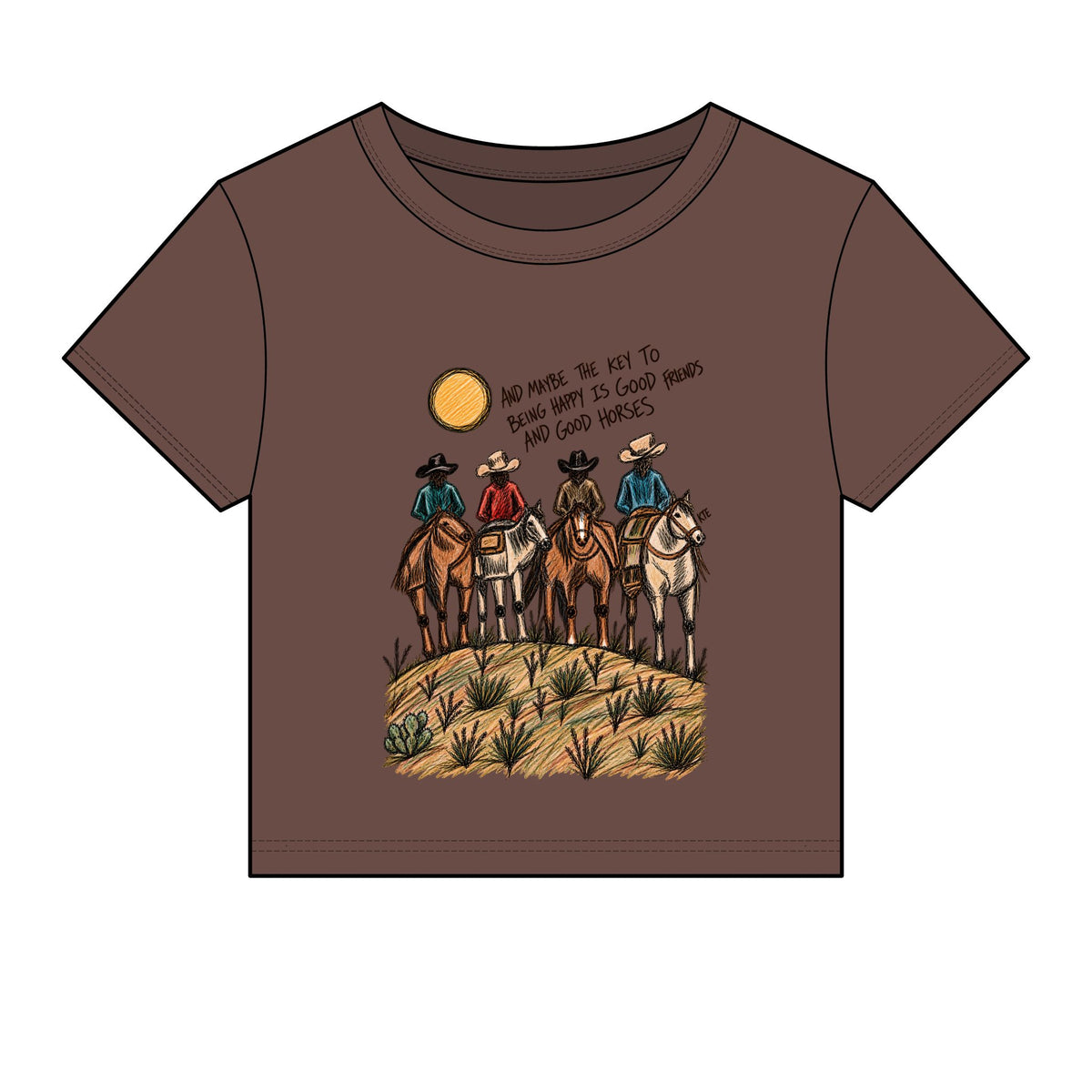 Good friends good horses baby tee