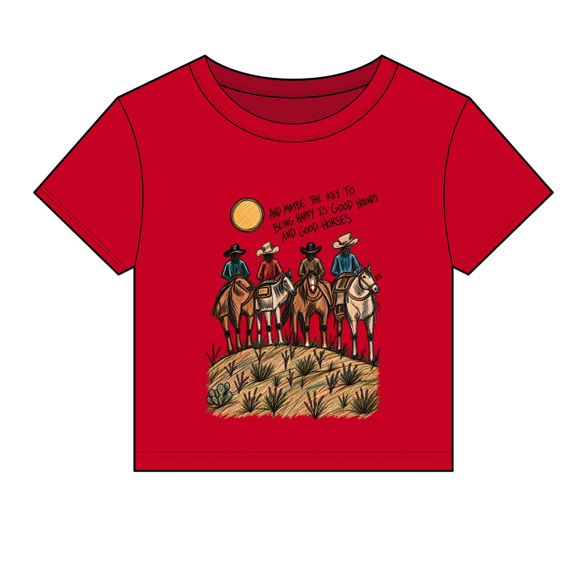 Good friends good horses baby tee