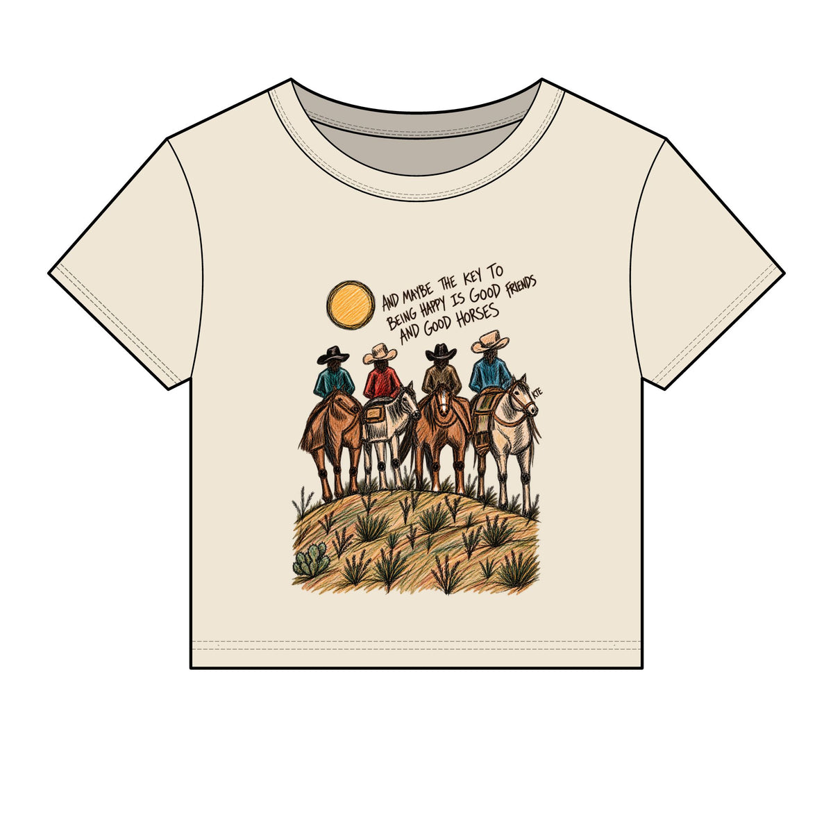 Good friends good horses baby tee