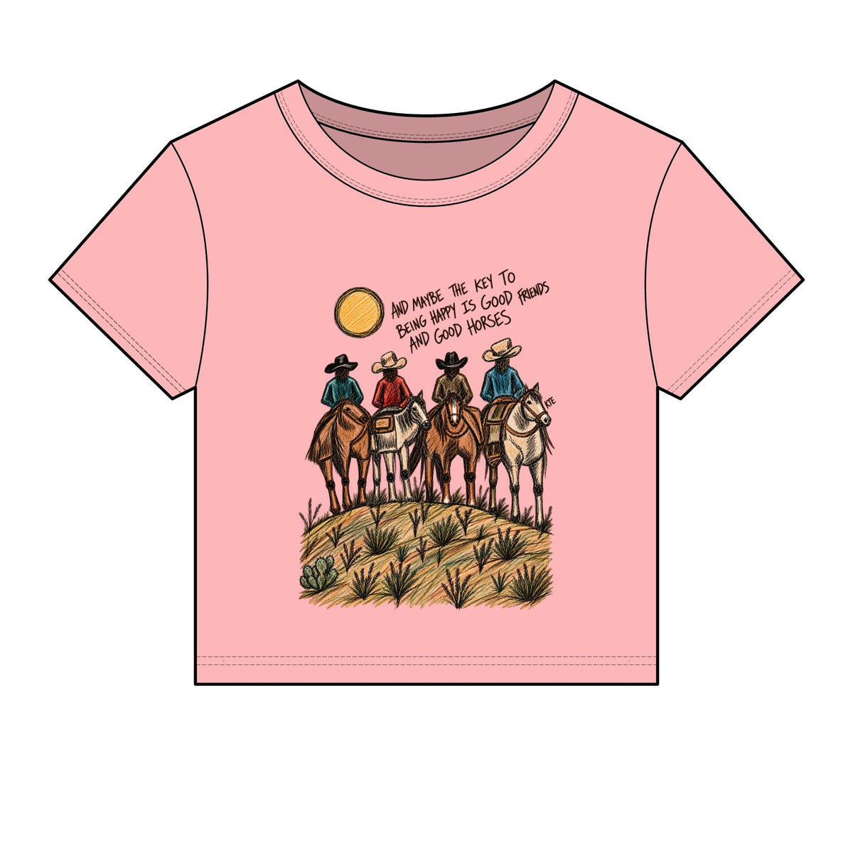 Good friends good horses baby tee
