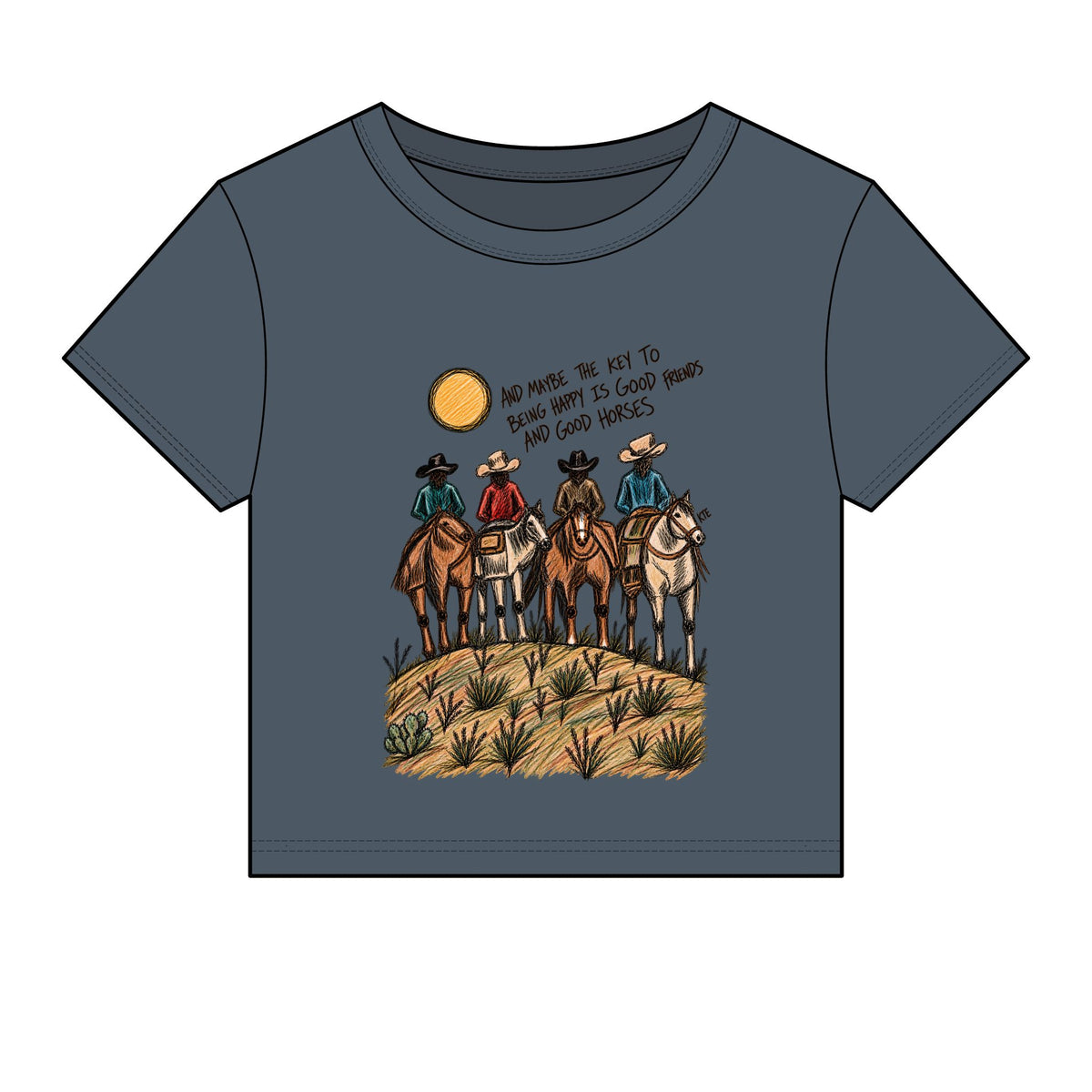 Good friends good horses baby tee