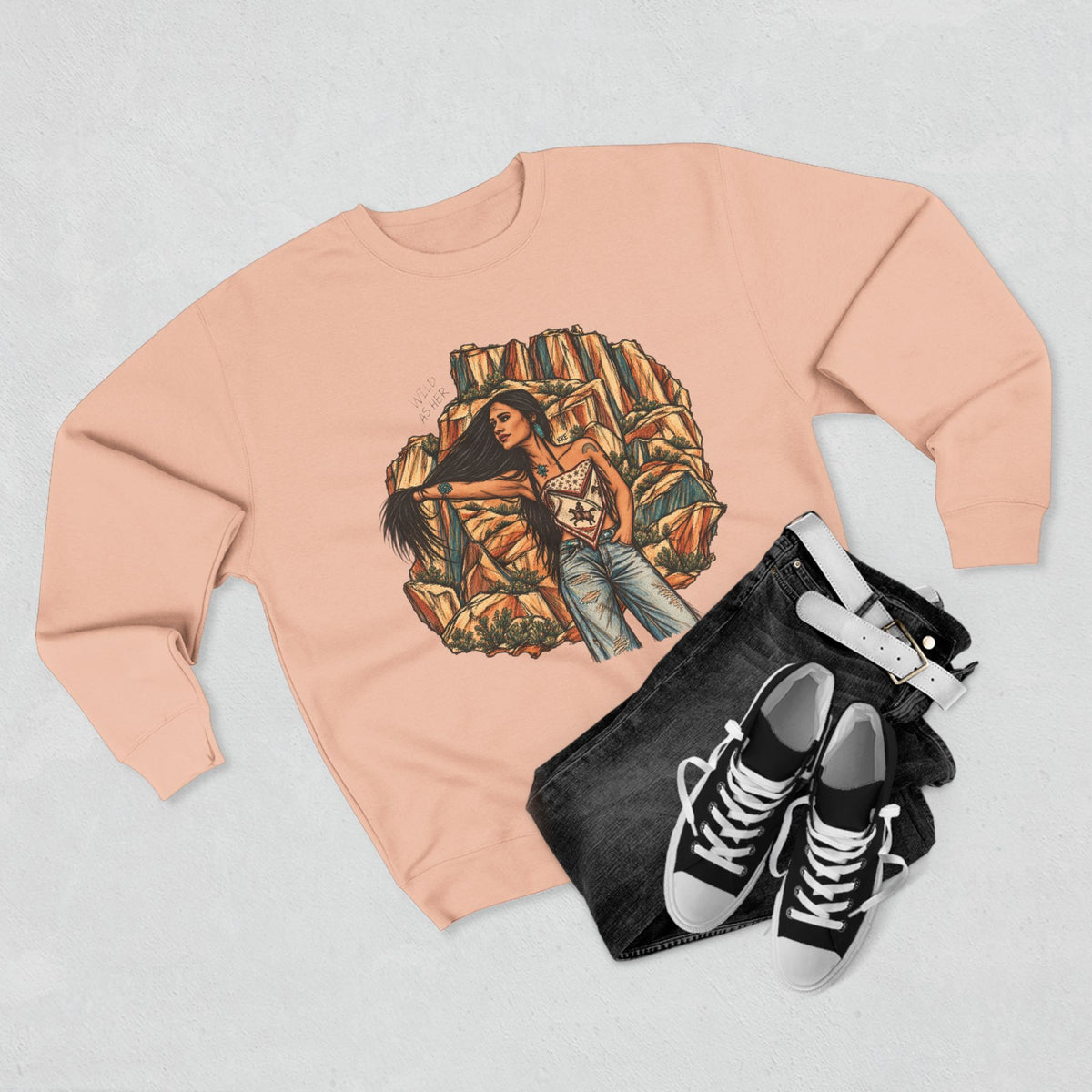 Wild as the badlands crewneck
