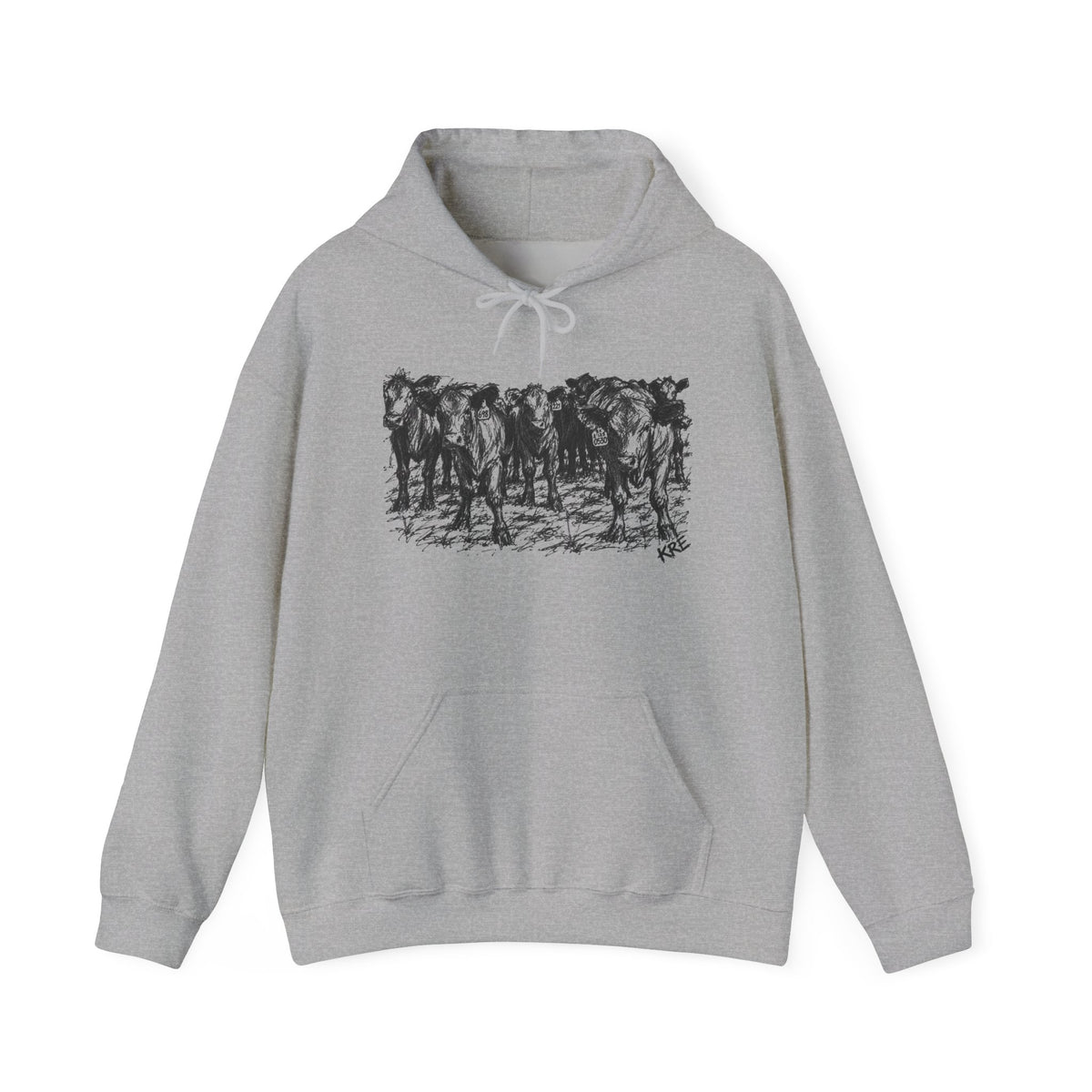 Among the herd Hooded Sweatshirt