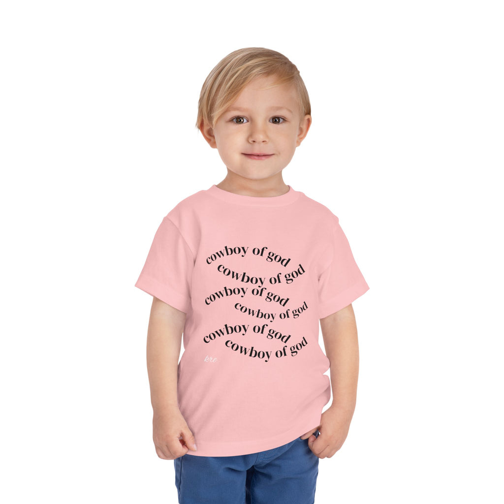 Cowboy of god Toddler Short Sleeve Tee