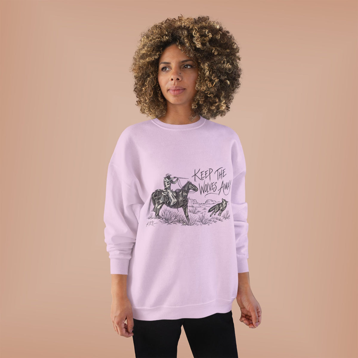 Keep the wolves away crewneck