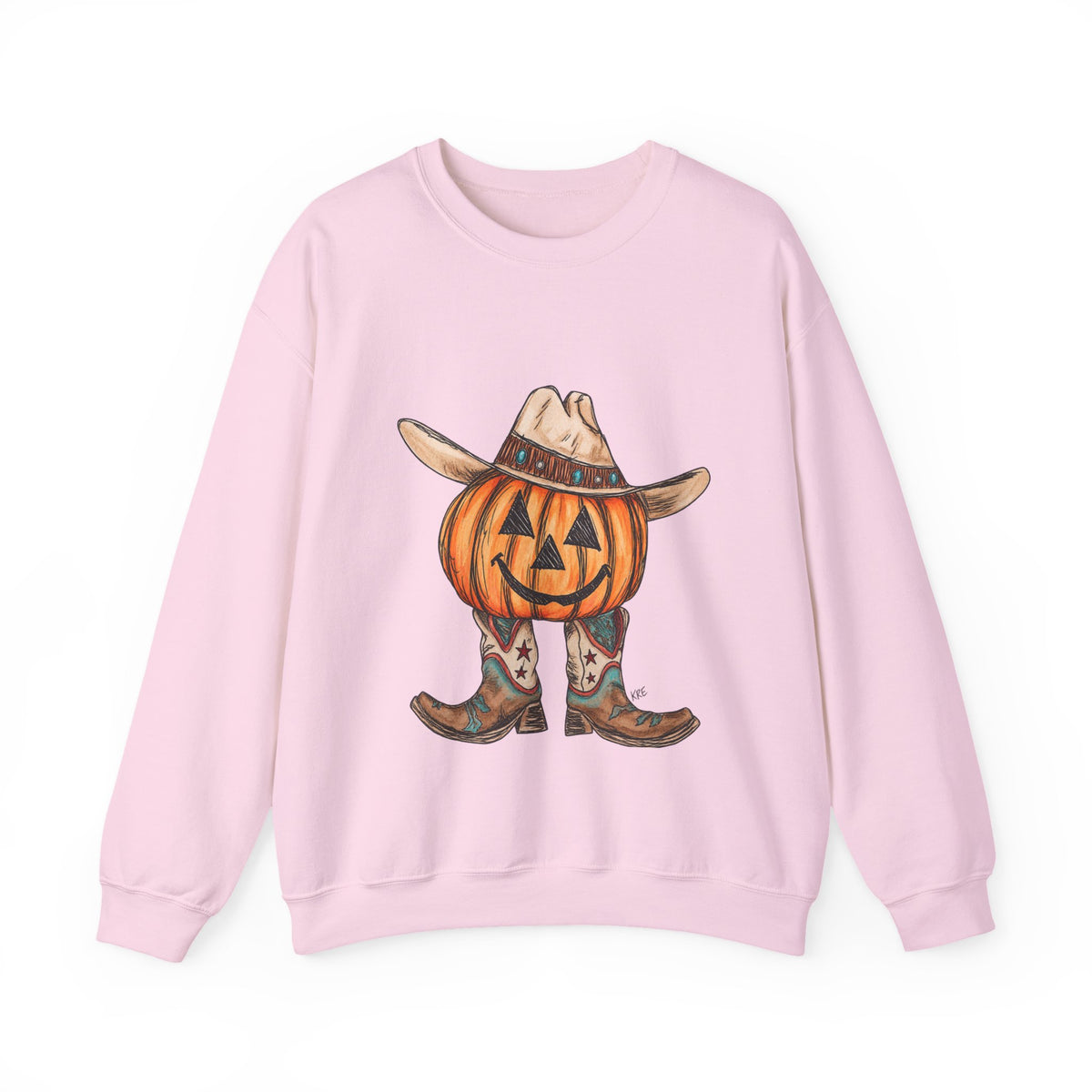 Cowboy pumpkin Crewneck Sweatshirt 
Fall drop
