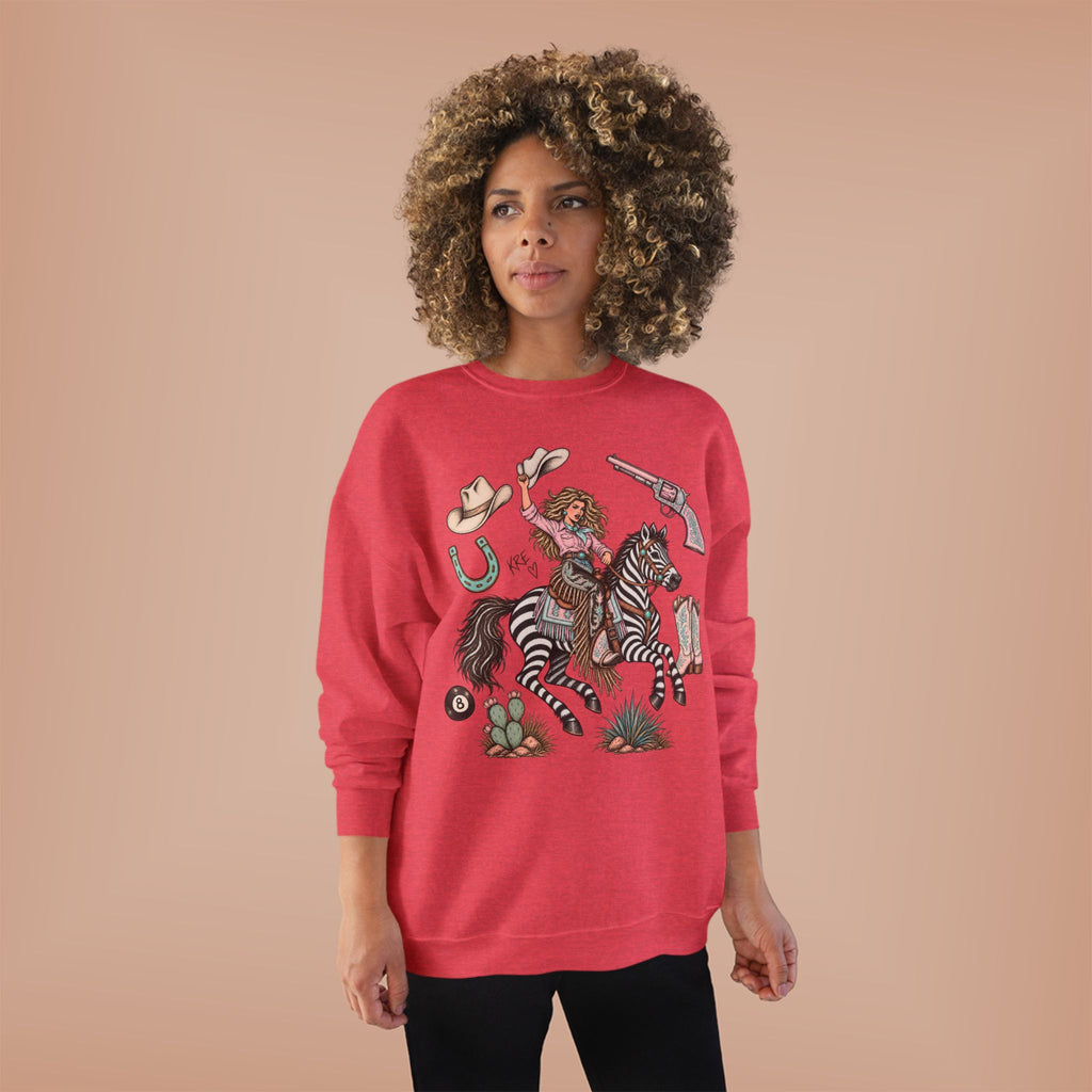 Zebra girl crewneck