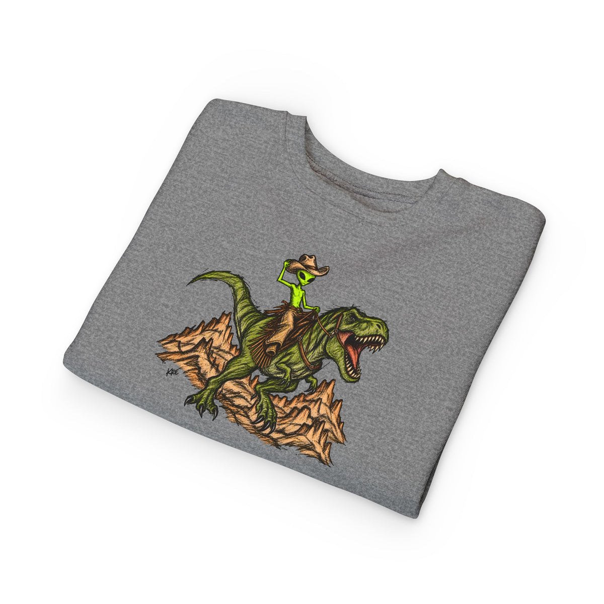 Alien outlaw toddler crewneck