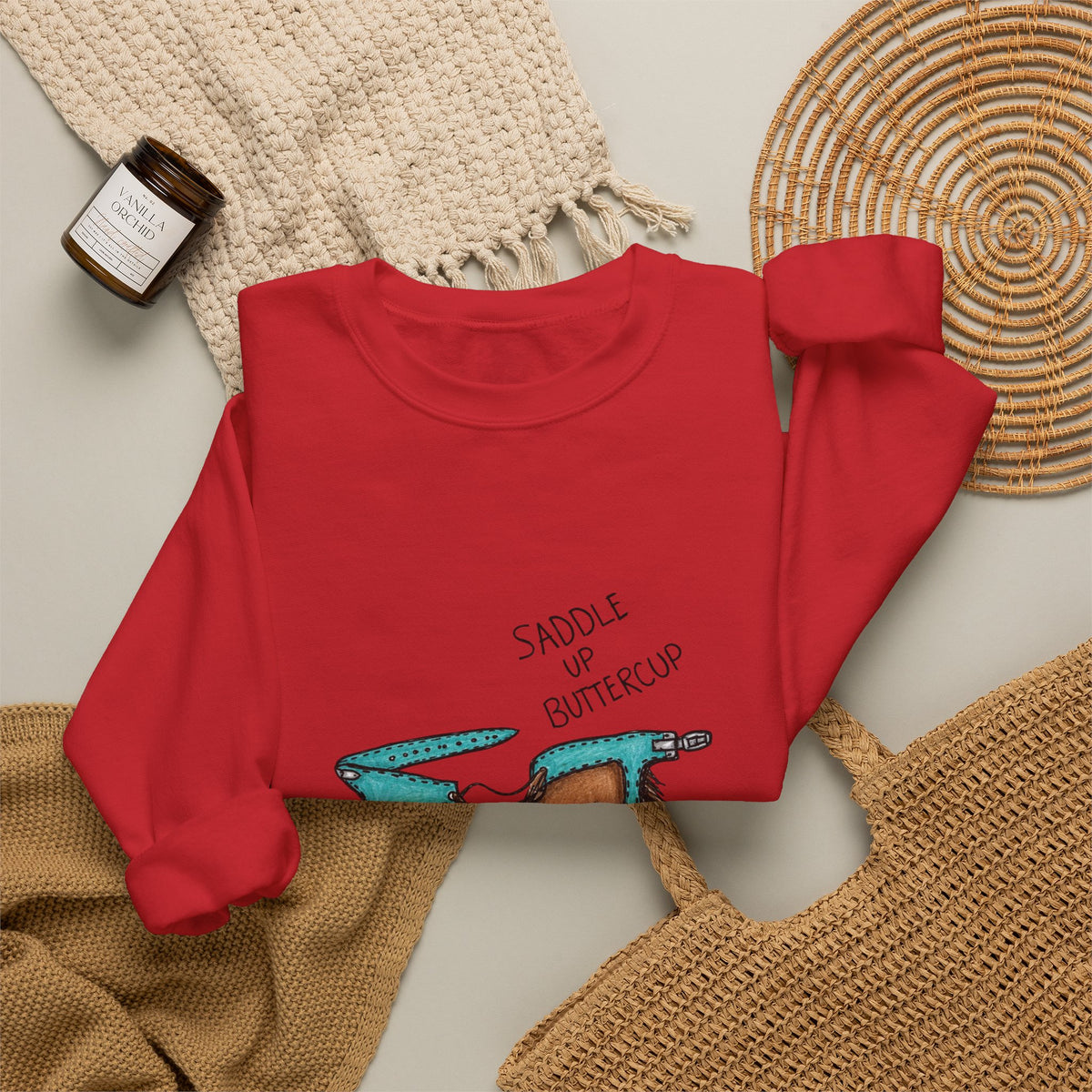 Saddle up buttercup crewneck