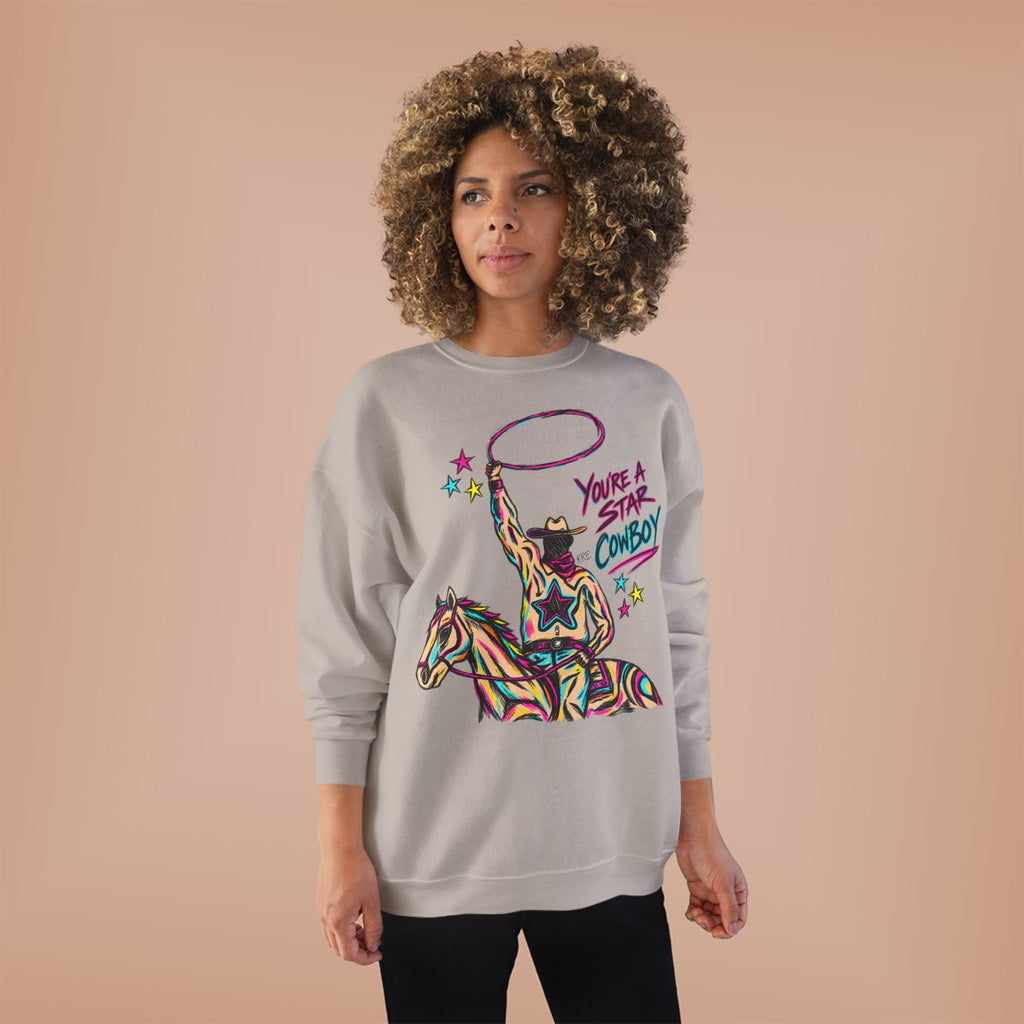 Star cowboy crewneck