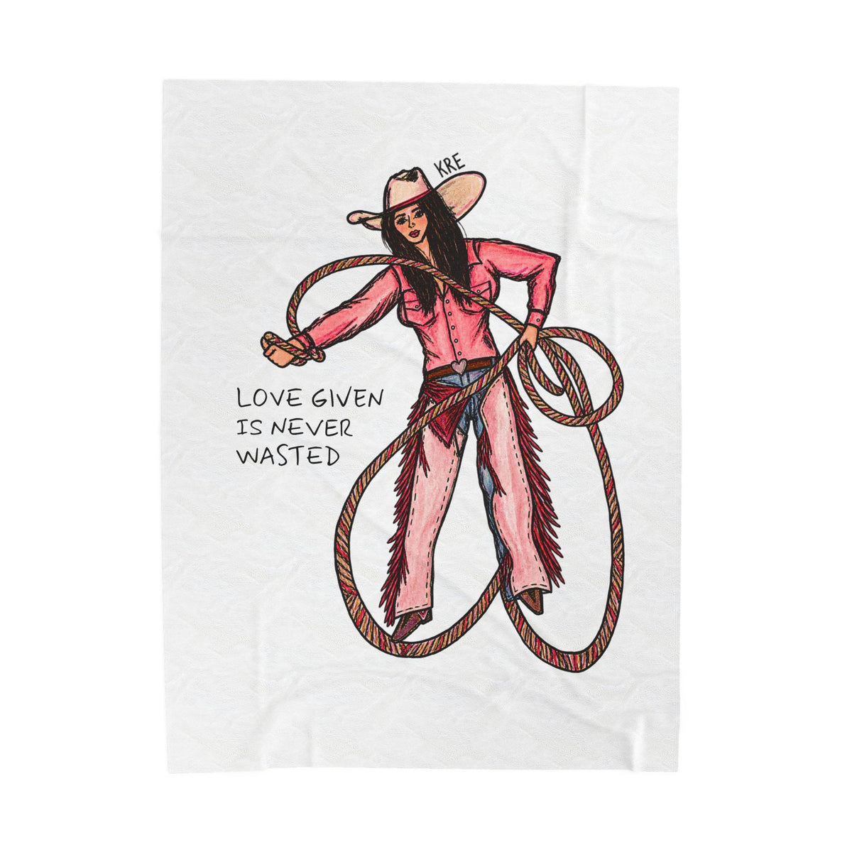 Love Given Is Never Wasted —Velveteen Plush Blanket