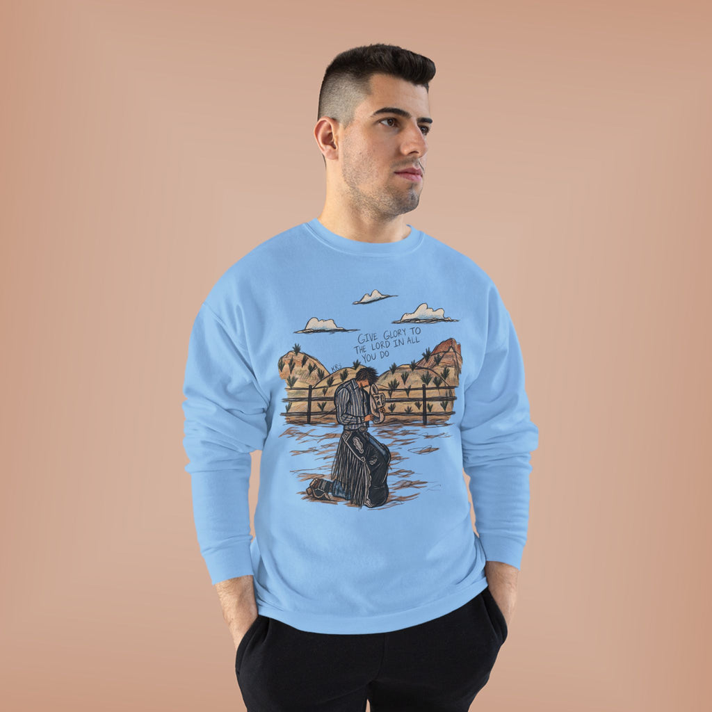 Give glory to the Lord crewneck