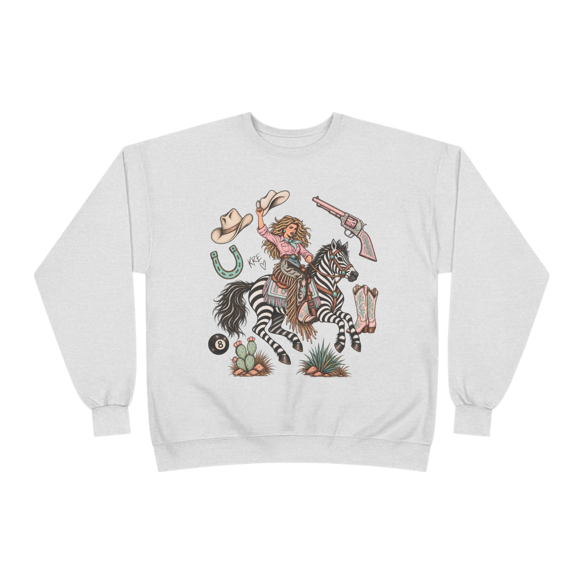 Zebra girl crewneck