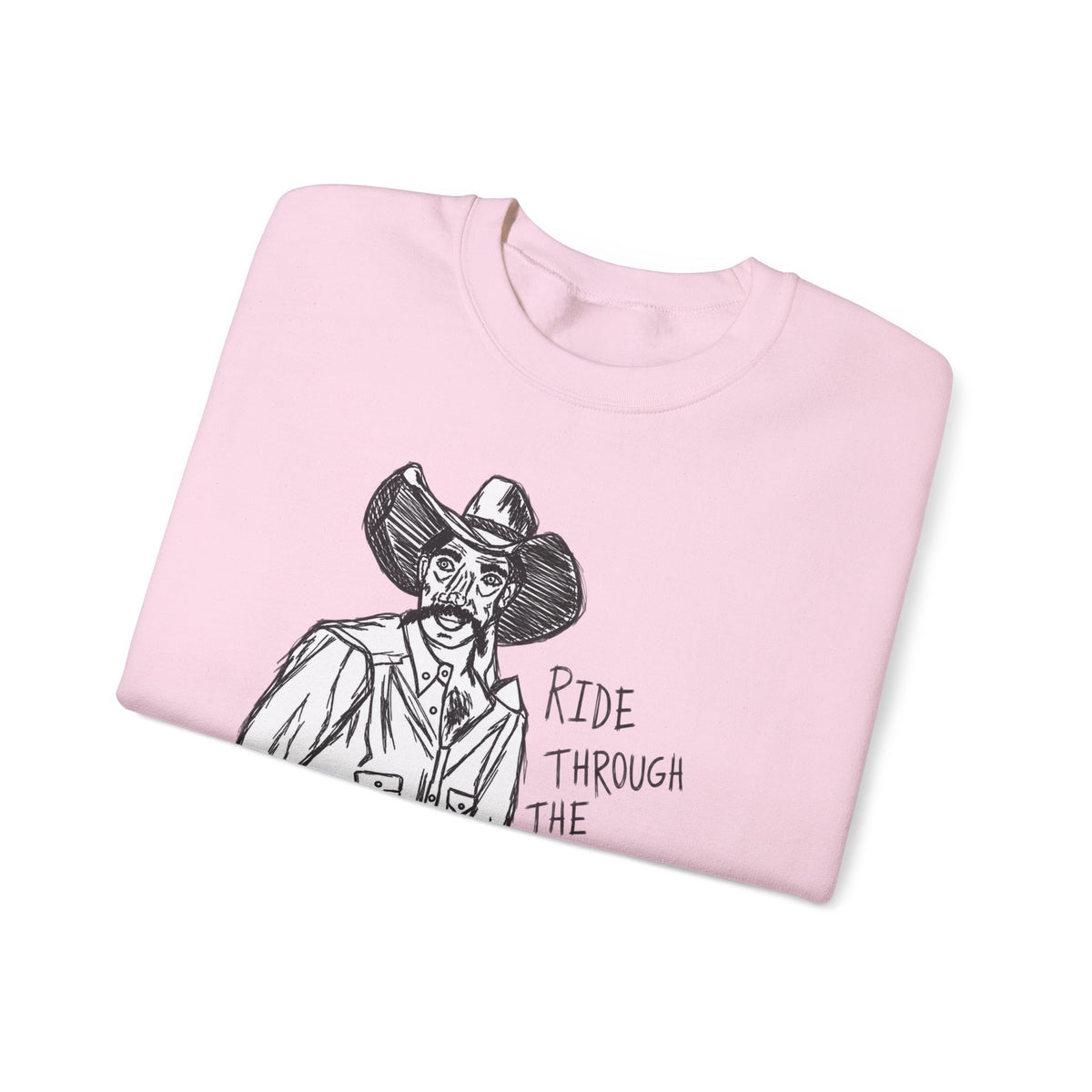 Ride through the hard days suicide prevention crewneck