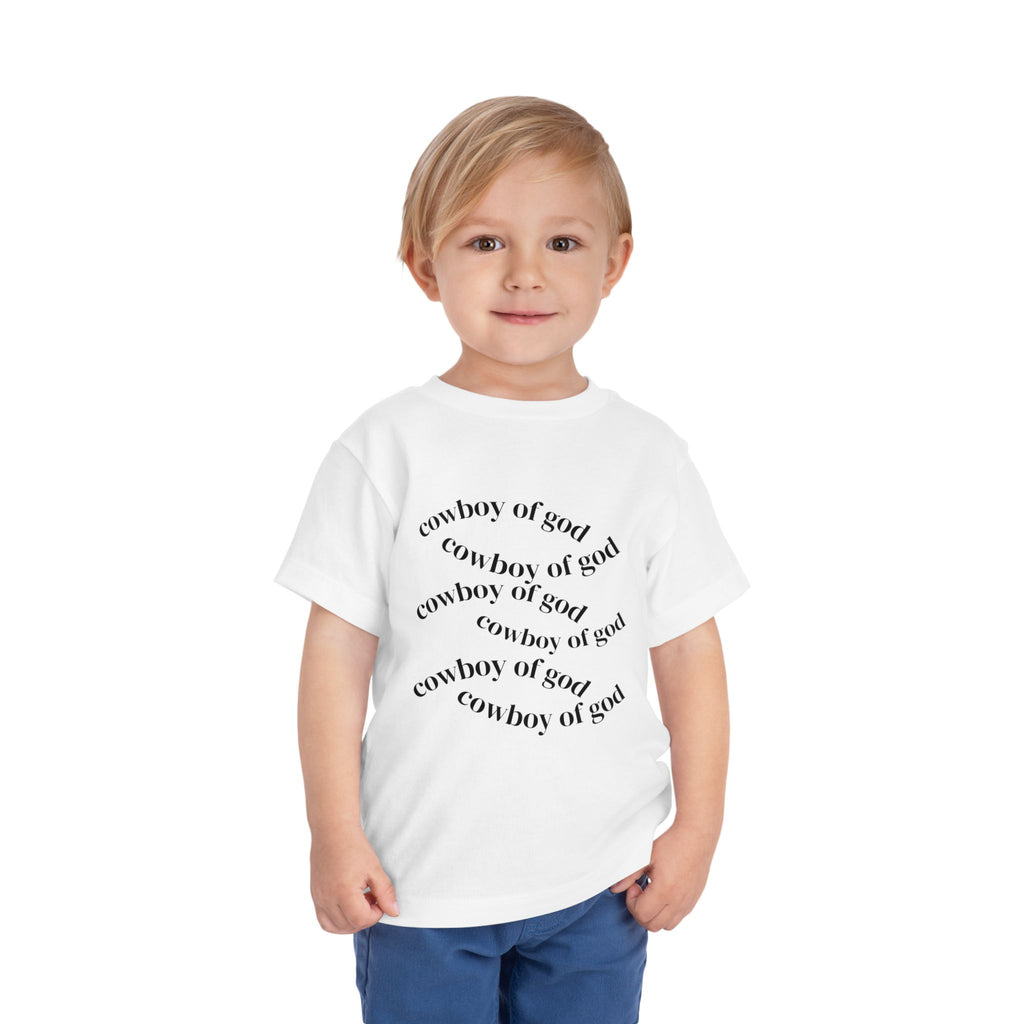Cowboy of god Toddler Short Sleeve Tee