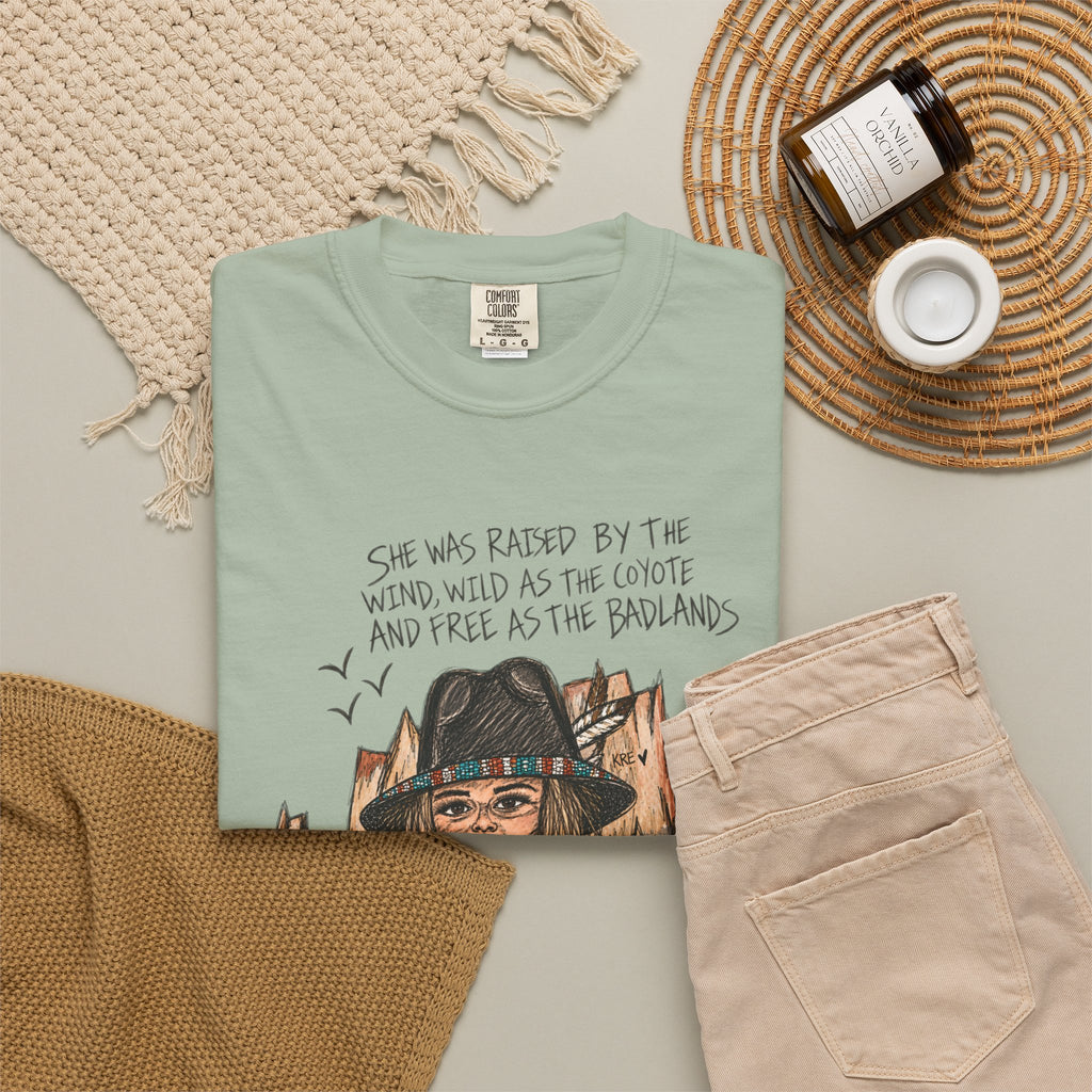 She was as free as the badlands T-shirt