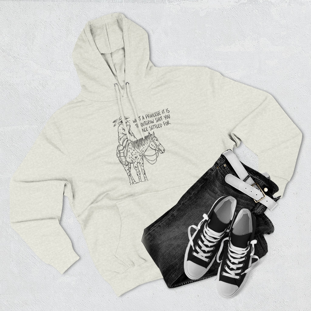 What a privilege fleece hoodie