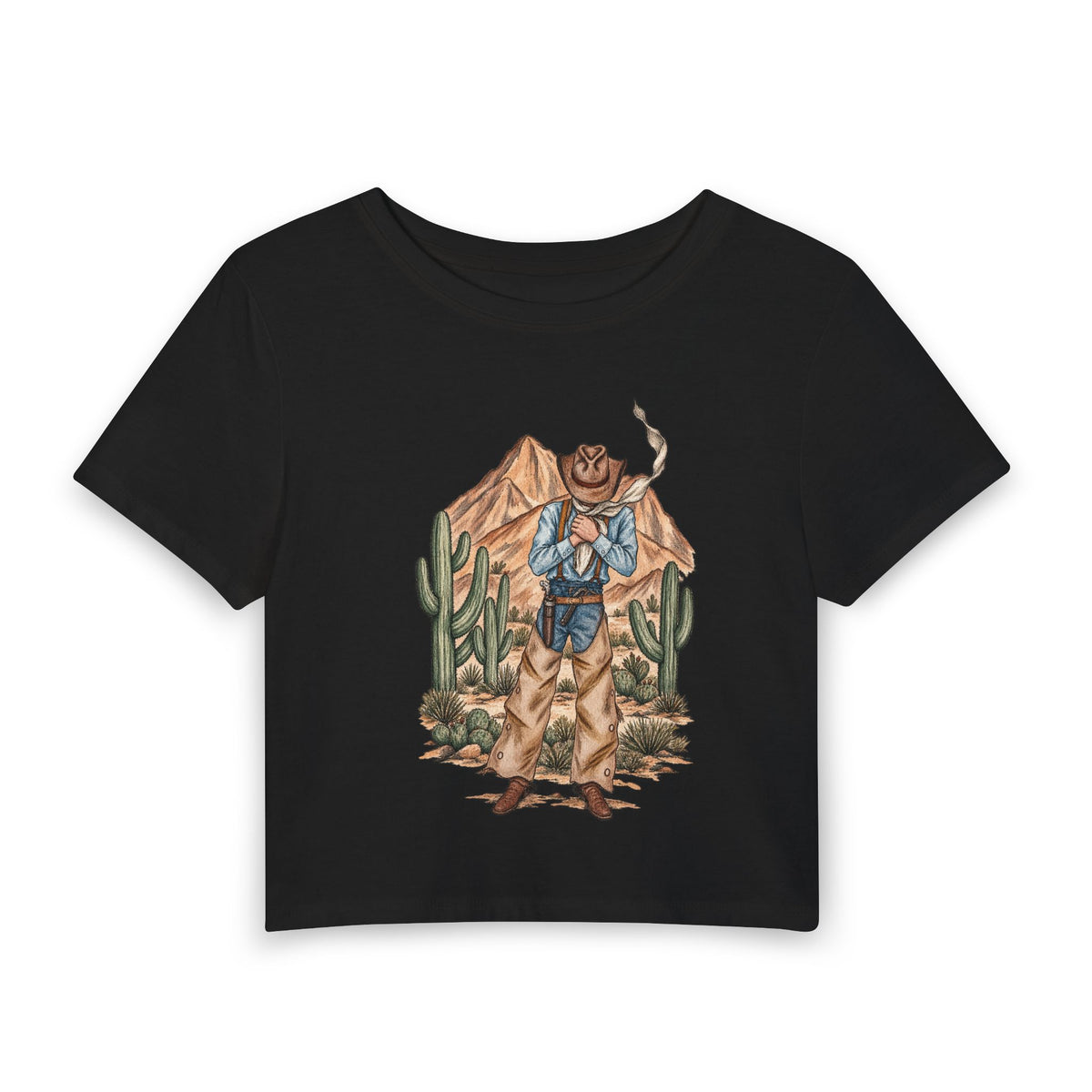 Watercolor badlands man baby tee