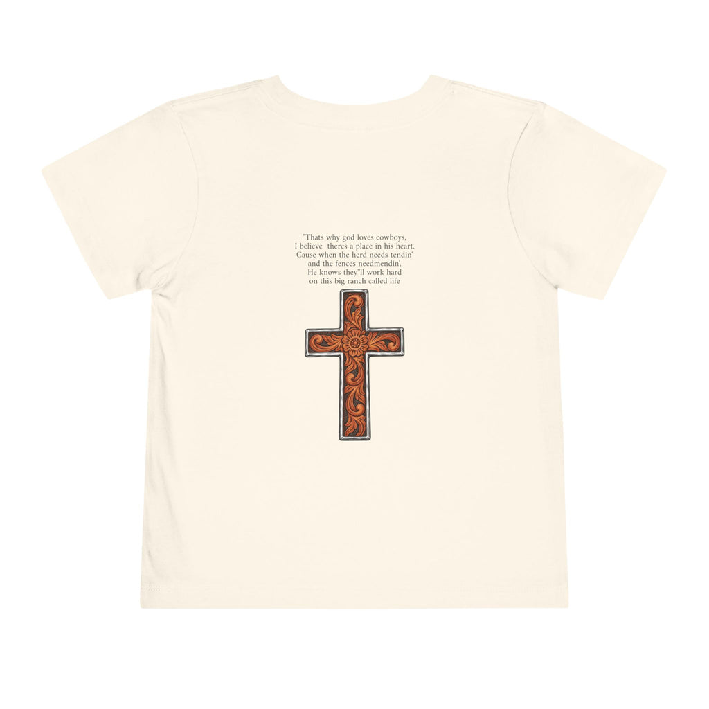 Cowboy of god Toddler Short Sleeve Tee