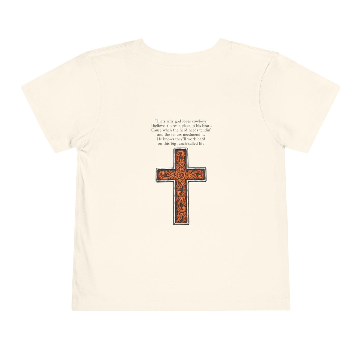 Cowboy of god Toddler Short Sleeve Tee