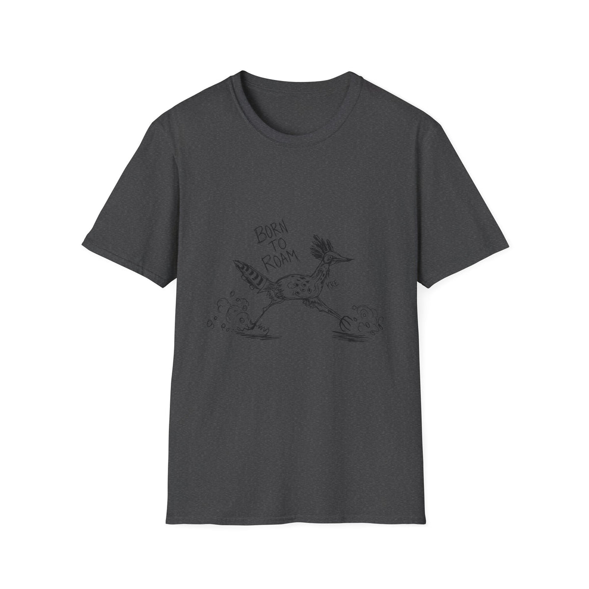 Born to roam roadrunner T-shirt with no color