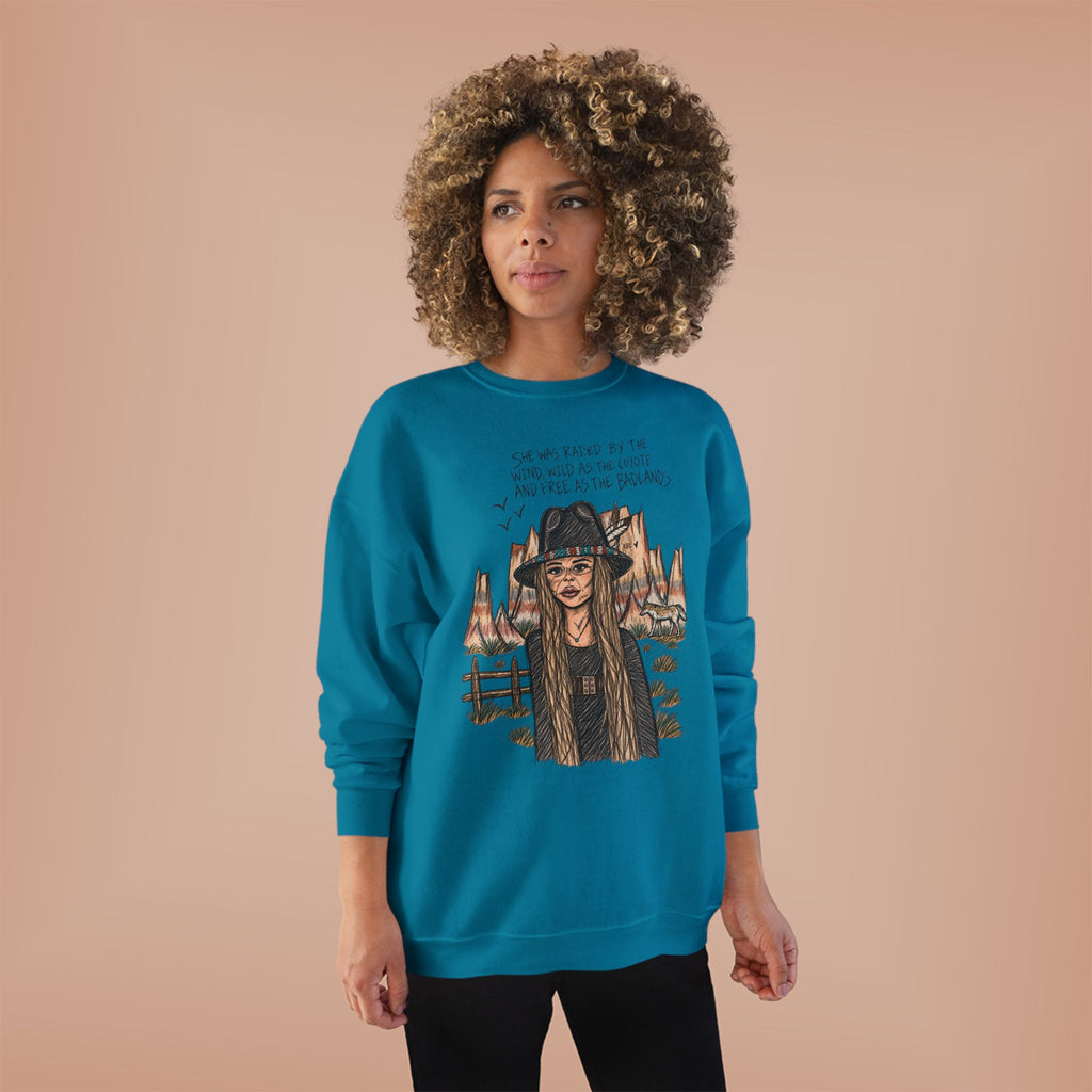She was as free as the badlands crewneck