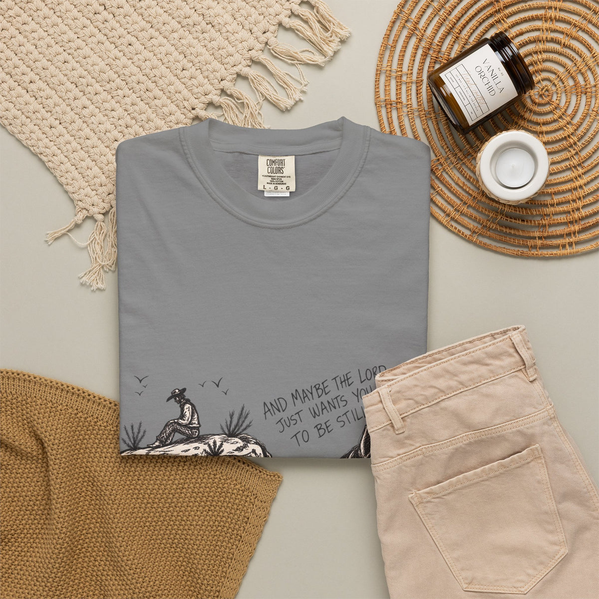 In the stillness T-shirt comfort colors