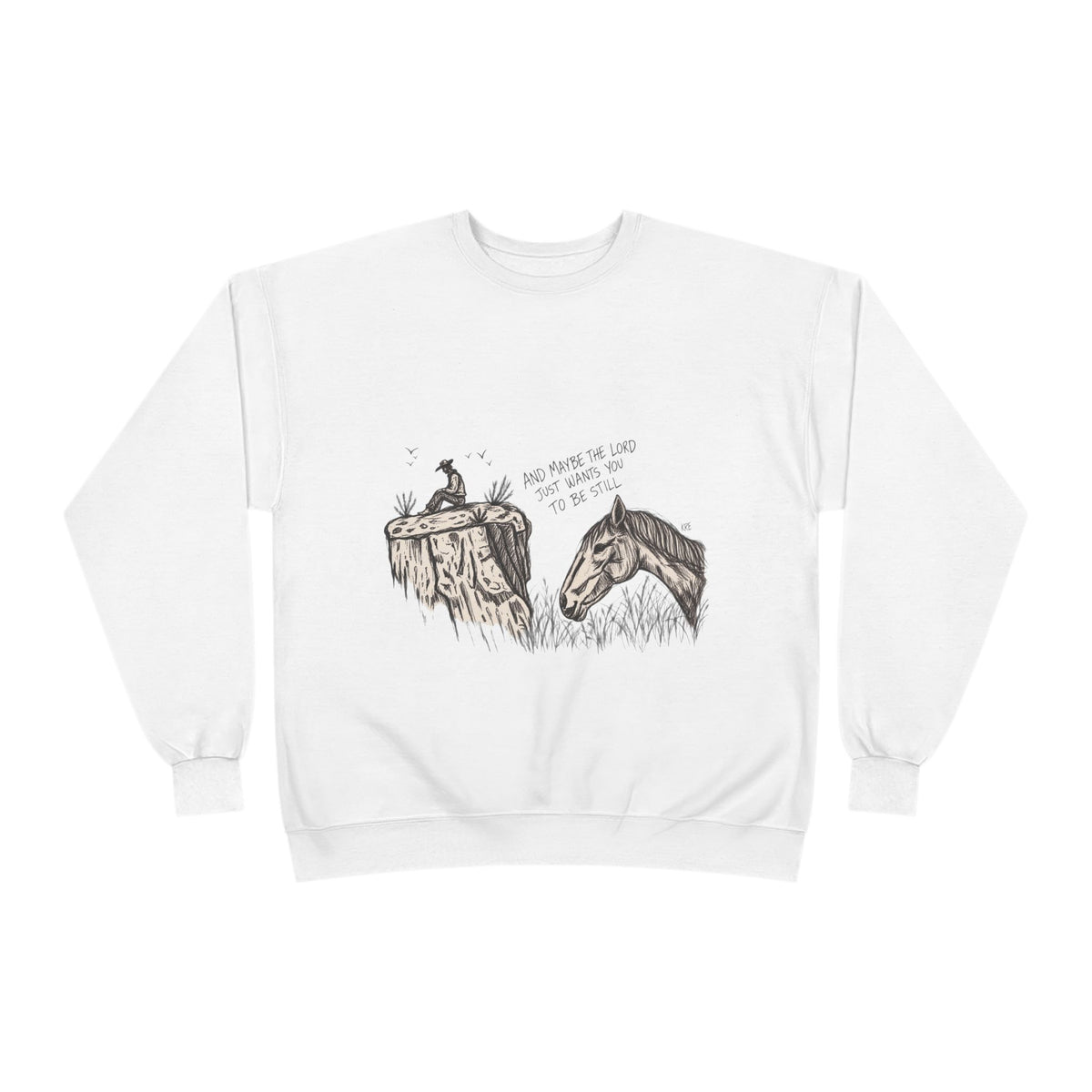 In the stillness crewneck