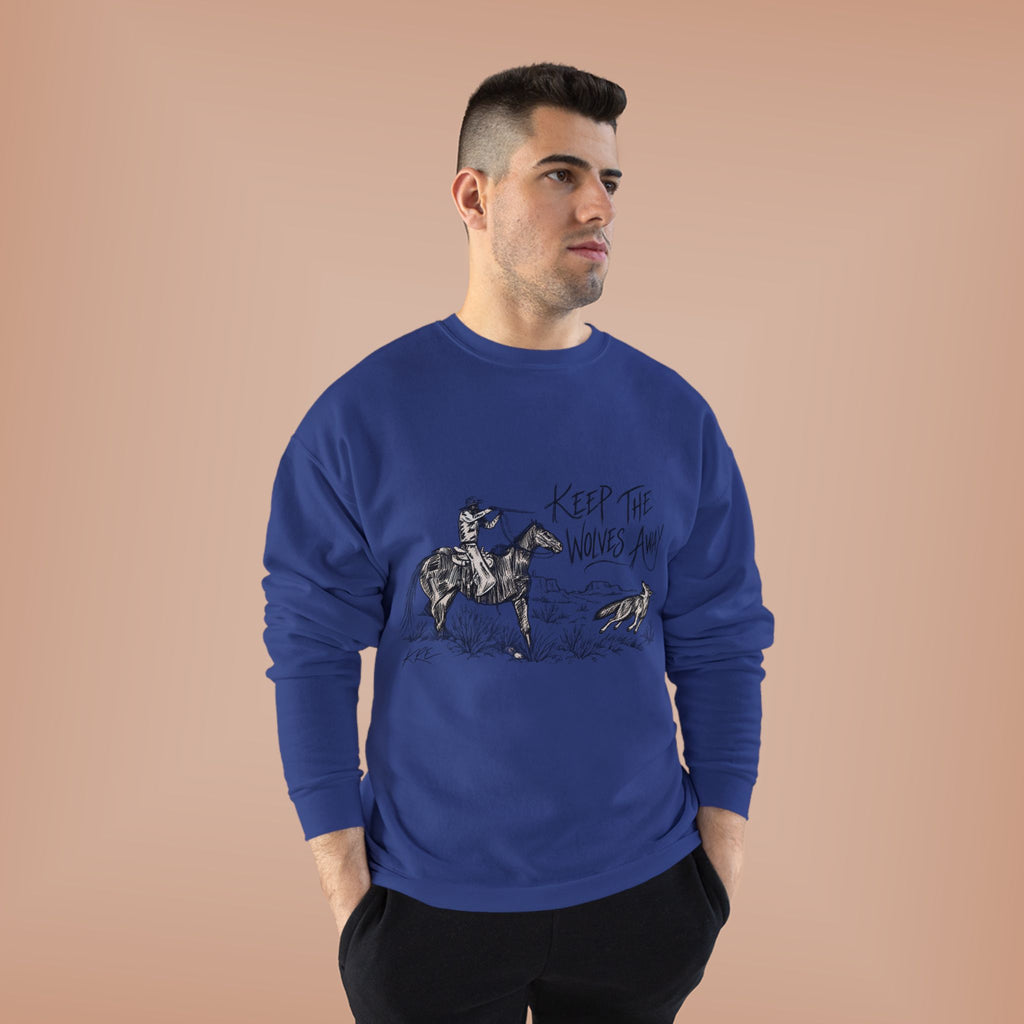 Keep the wolves away crewneck