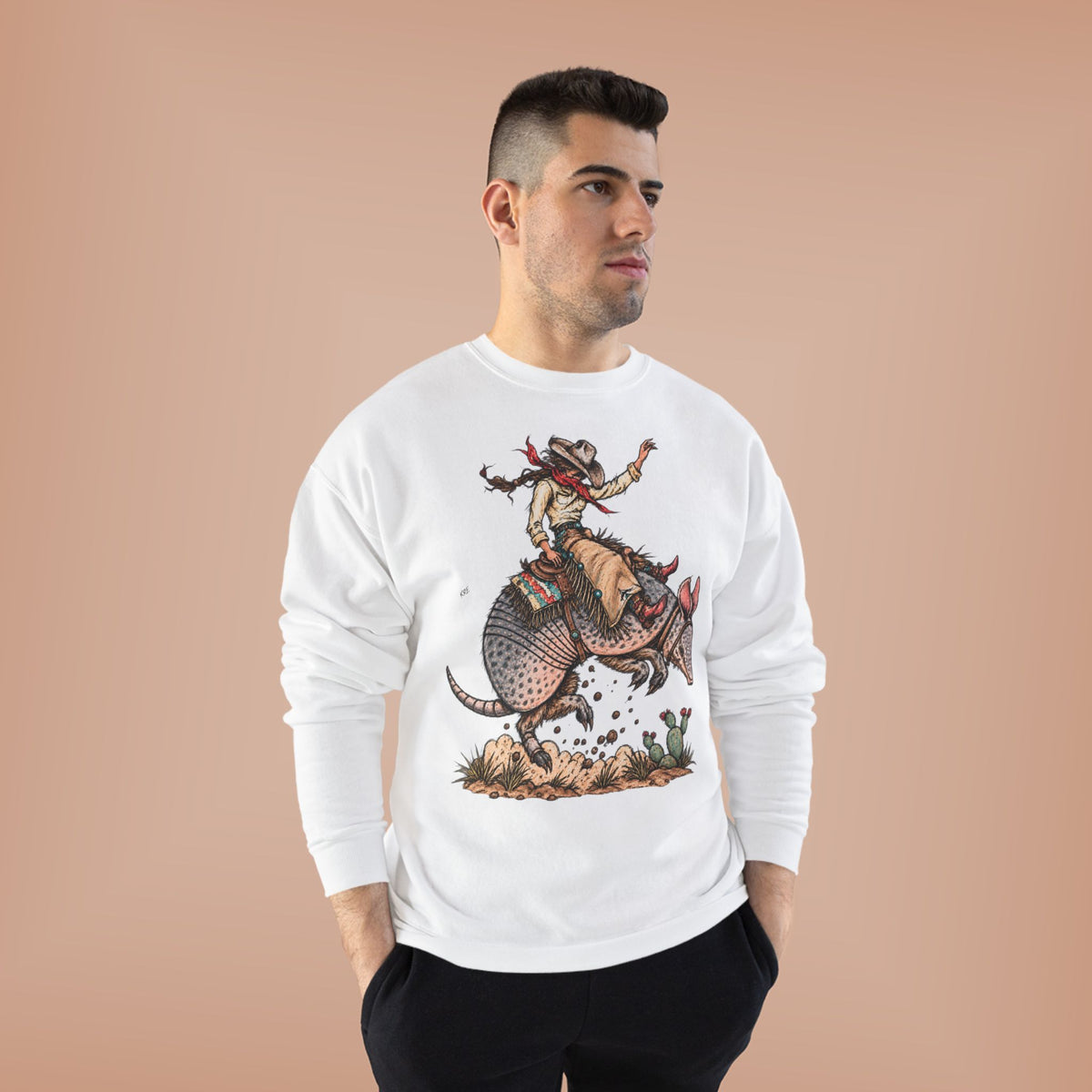 Buckin dillo crewneck