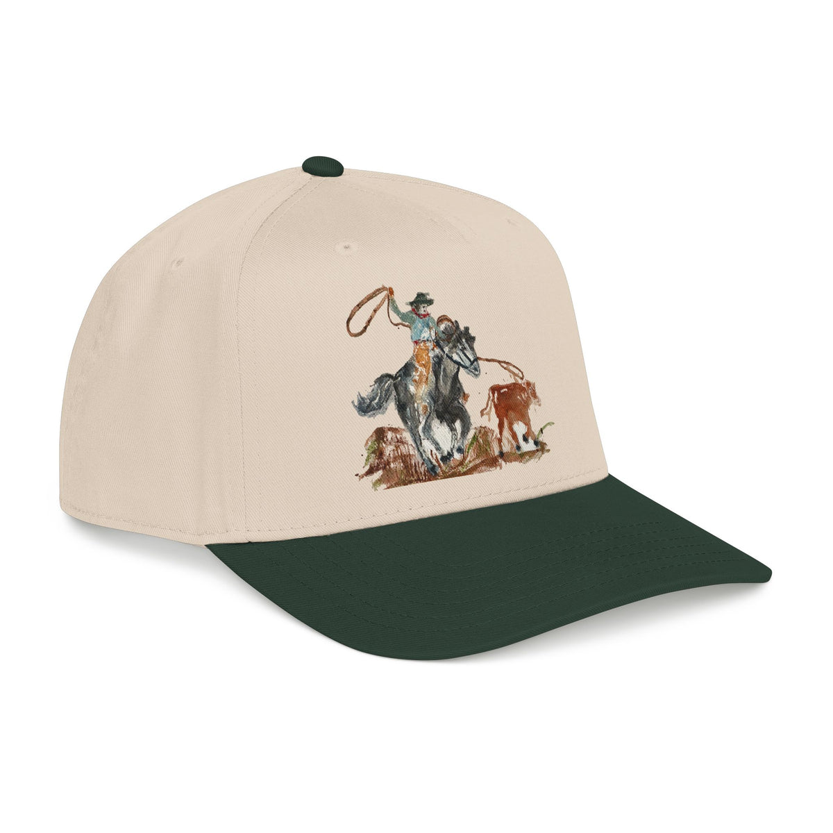 Roper watercolor baseball cap by Paula Emry-burtt