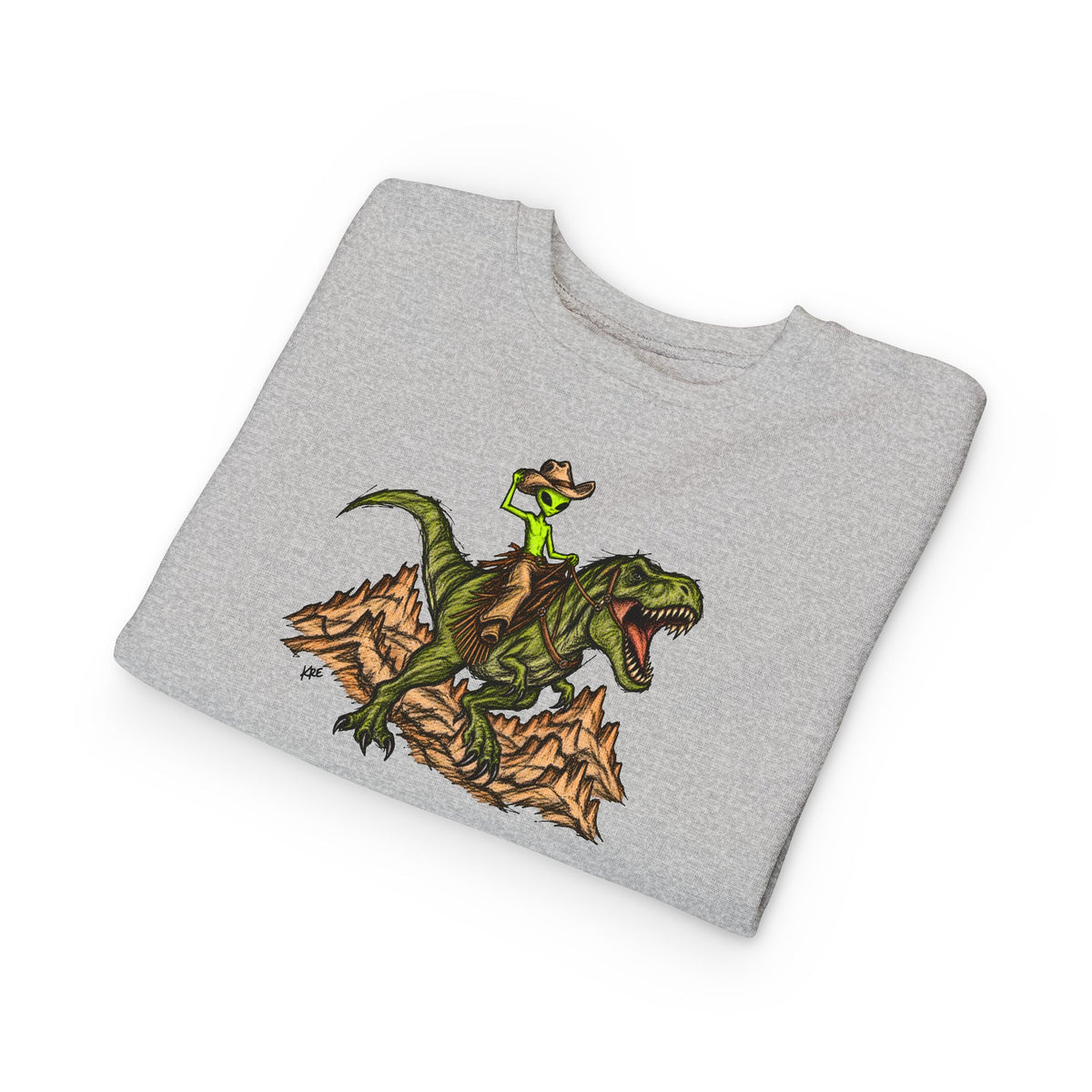 Alien outlaw toddler crewneck