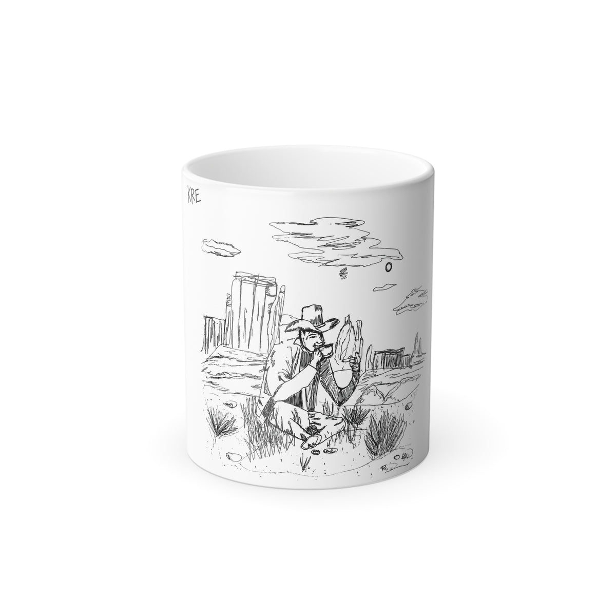 Cigs and coffee Color Morphing Mug, 11oz