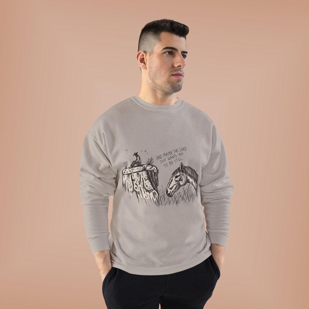 In the stillness crewneck