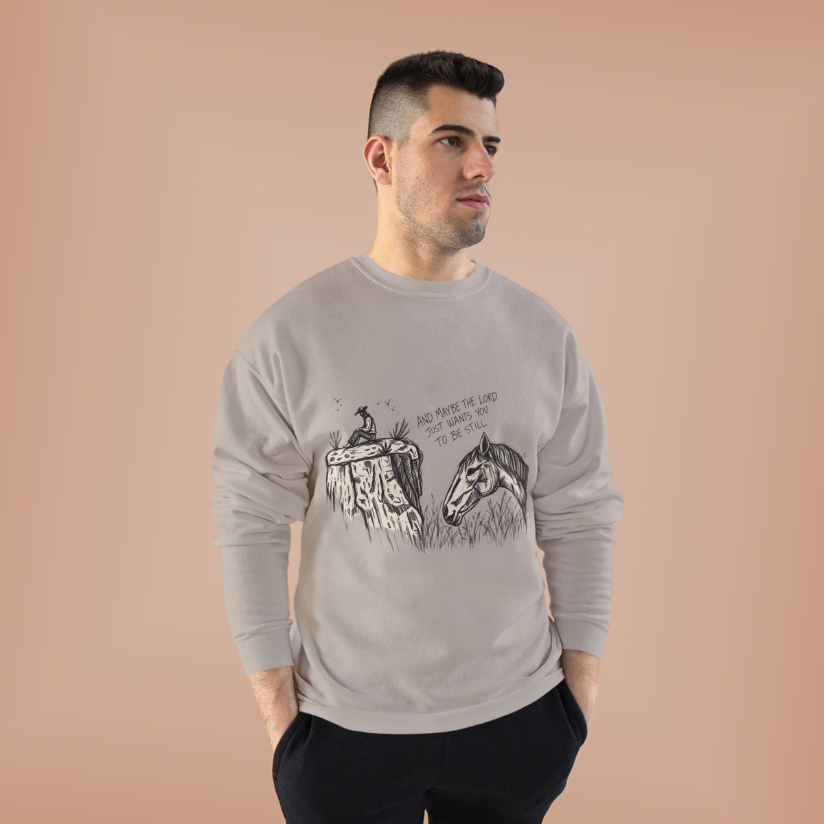 In the stillness crewneck