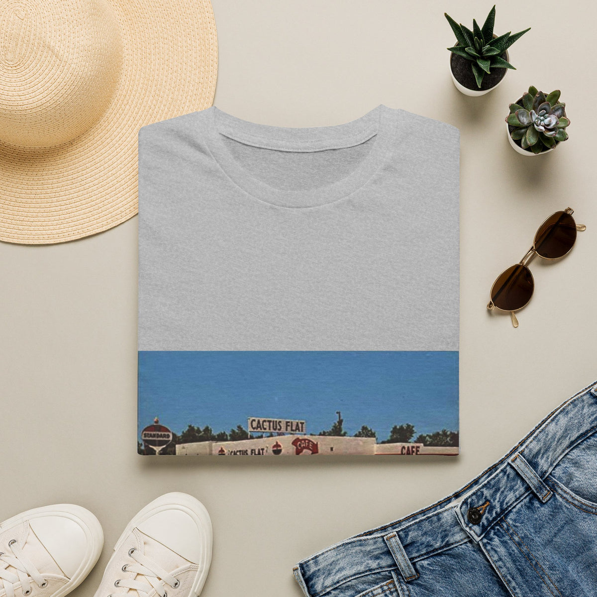 Vintage cactus flat  T-Shirt