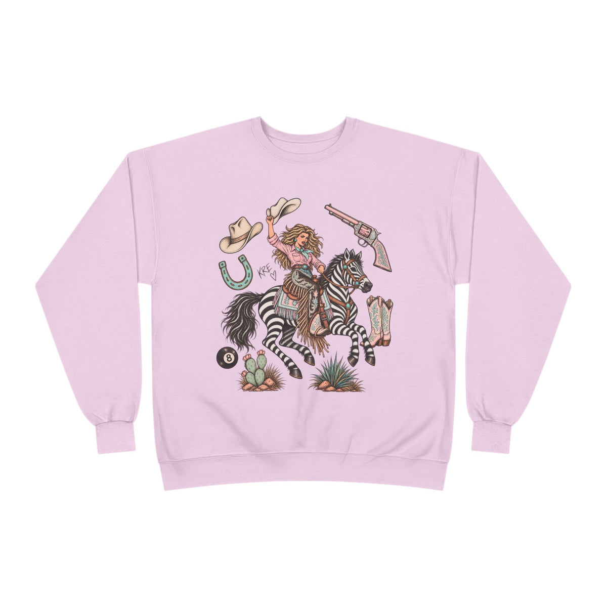 Zebra girl crewneck
