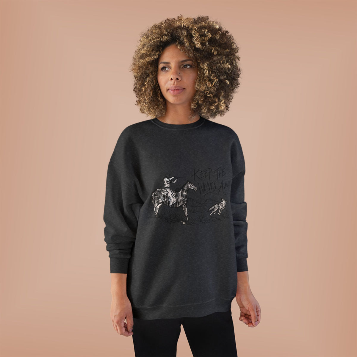 Keep the wolves away crewneck