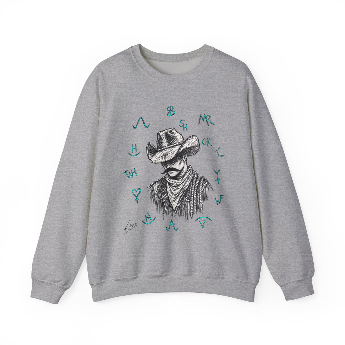 Branded cowboy sweater