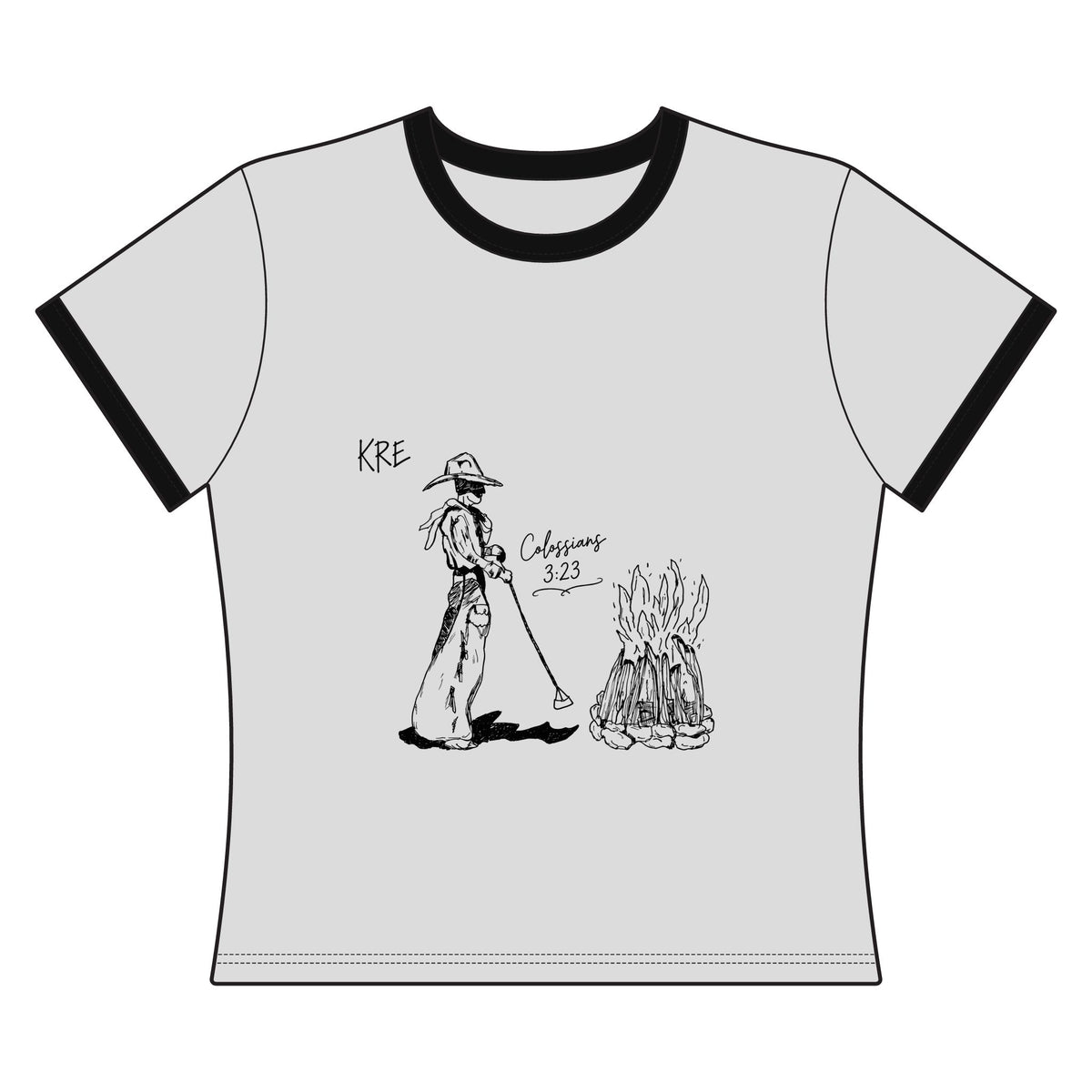 Cowboy bible verse Ringer Tee
