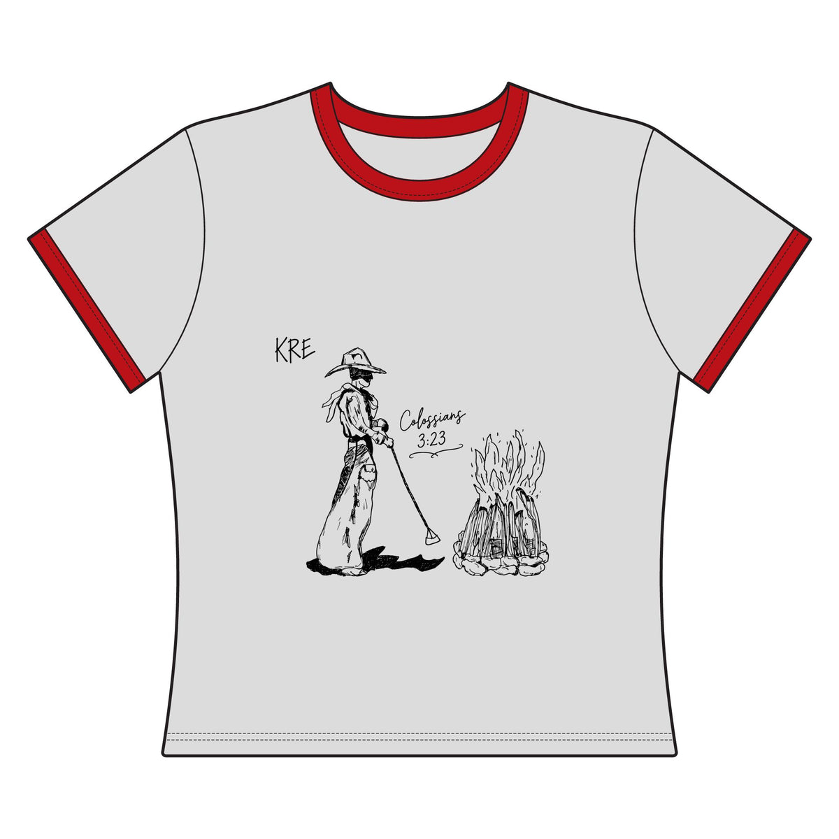 Cowboy bible verse Ringer Tee