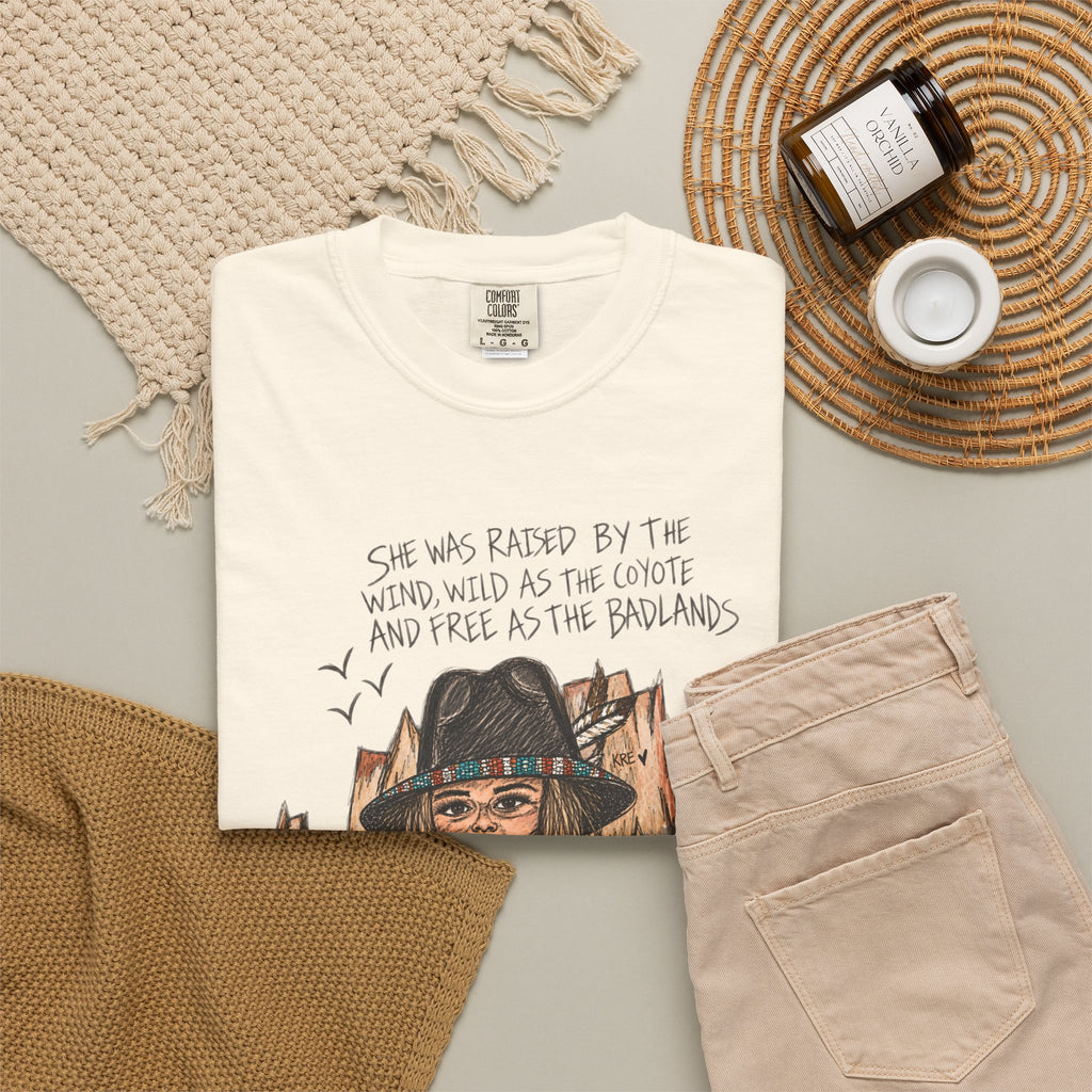 She was as free as the badlands T-shirt