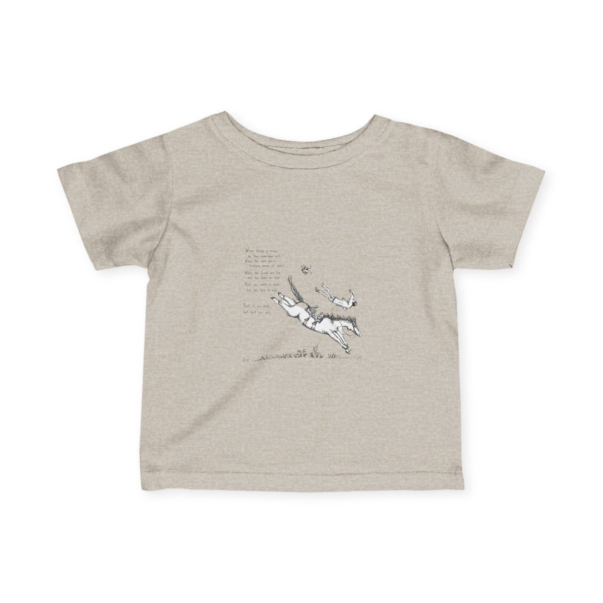 Get back up infant tee