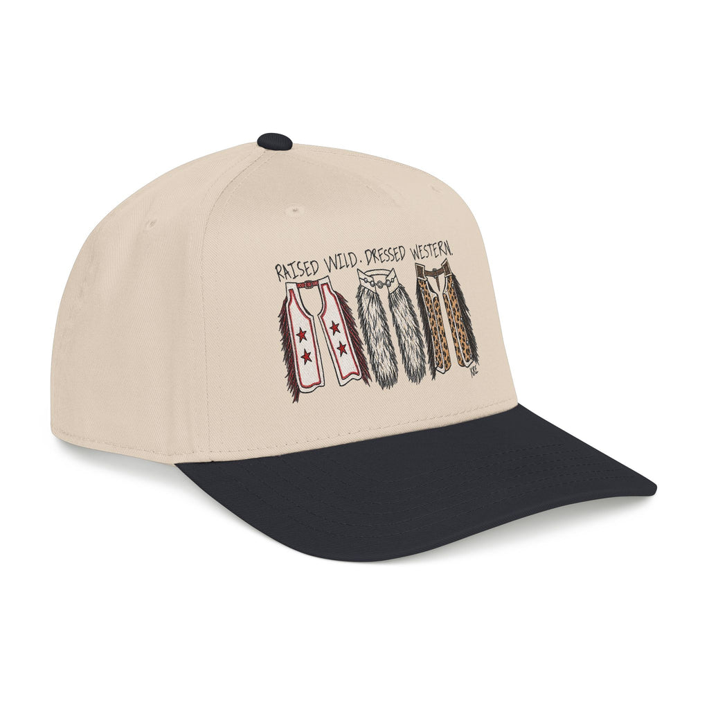 Mid Profile Baseball Cap raised wild, dressed western
