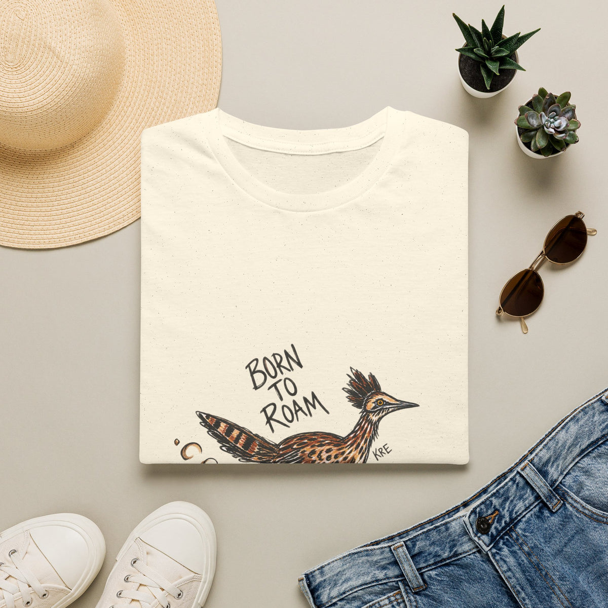 Born to roam roderunner T-shirt with color